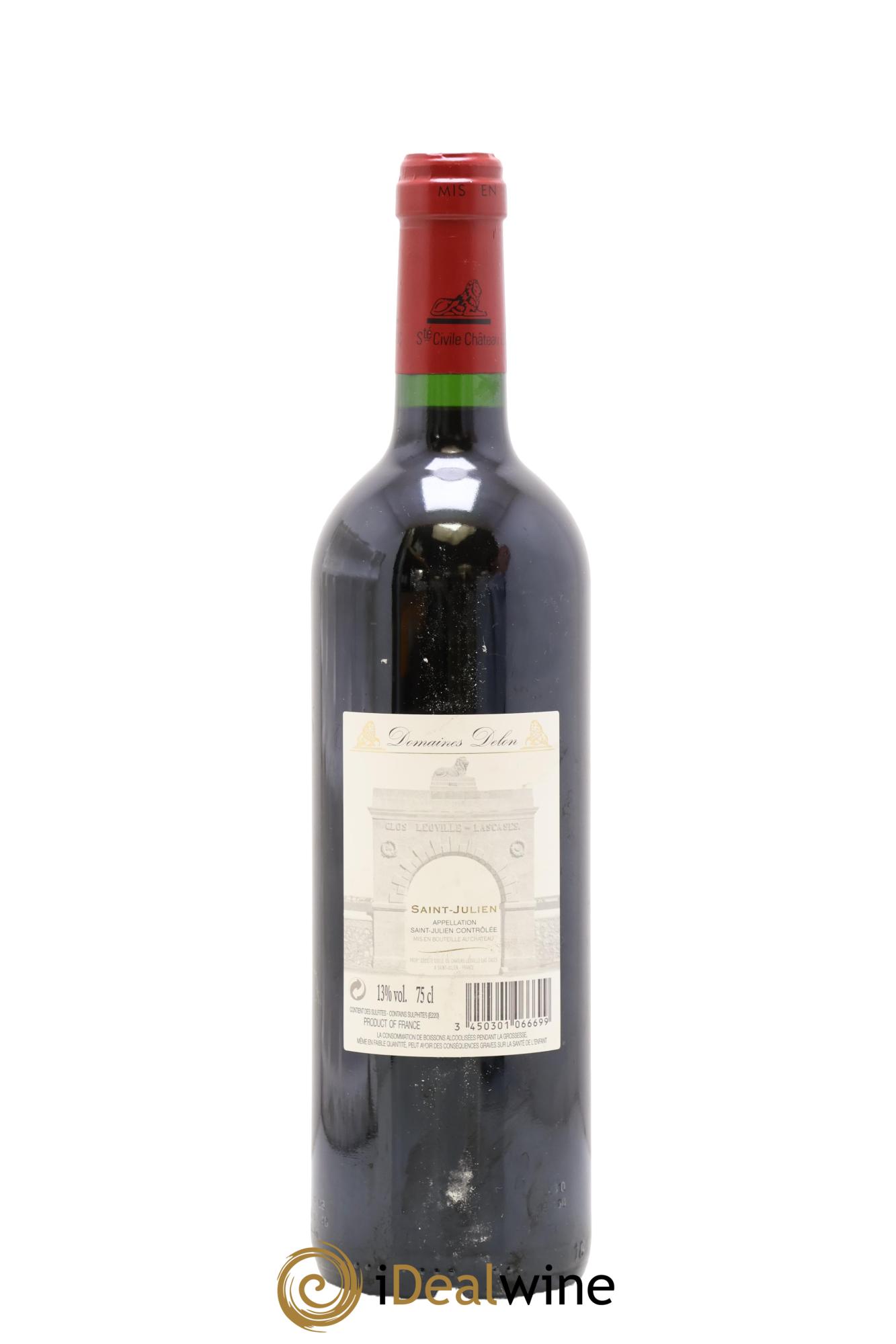 Château Léoville Las Cases 2ème Grand Cru Classé 2006 - Lot de 1 bouteille - 1