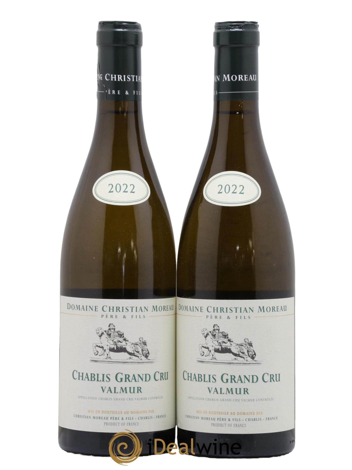 Chablis Grand Cru Valmur Christian Moreau 2022 - Lot de 2 bouteilles - 0