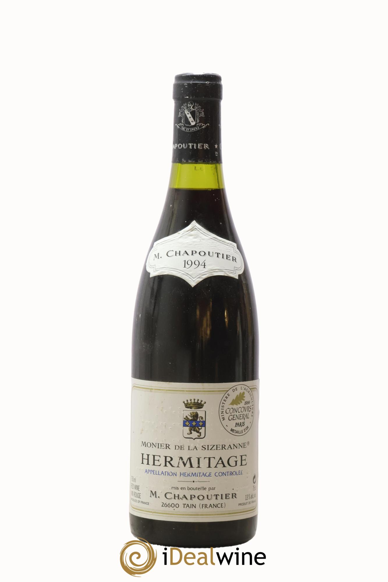 Hermitage Monier de La Sizeranne Chapoutier 1994 - Lot of 1 bottle - 0