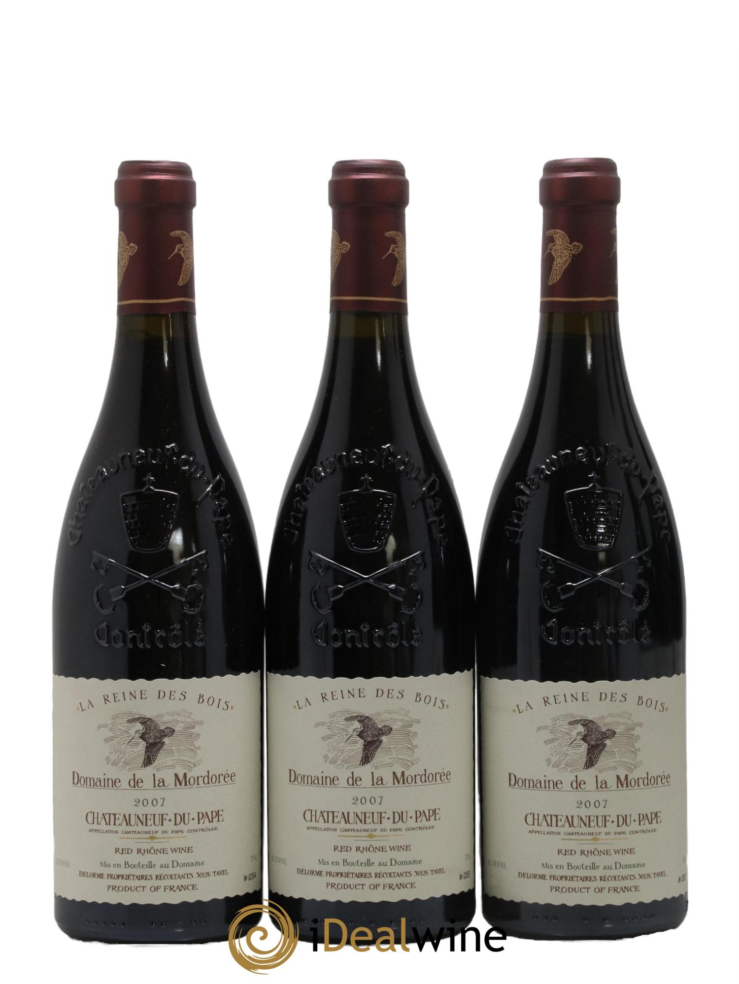 Châteauneuf-du-Pape  Cuvée de la Reine des Bois La Mordorée (Domaine de) 2007 - Lot of 6 bottles - 2