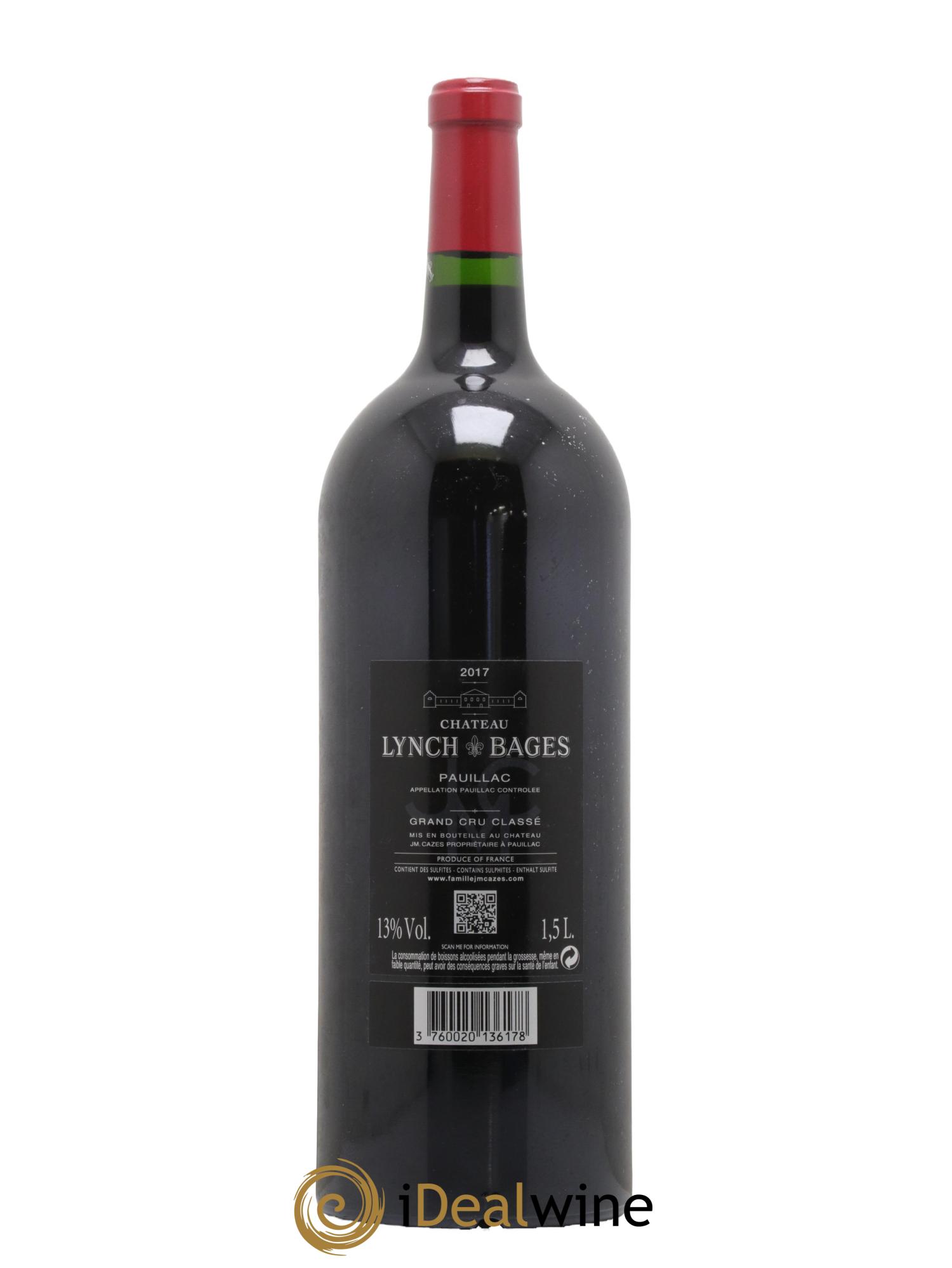 Château Lynch Bages 5ème Grand Cru Classé 2017 - Lot de 1 magnum - 1