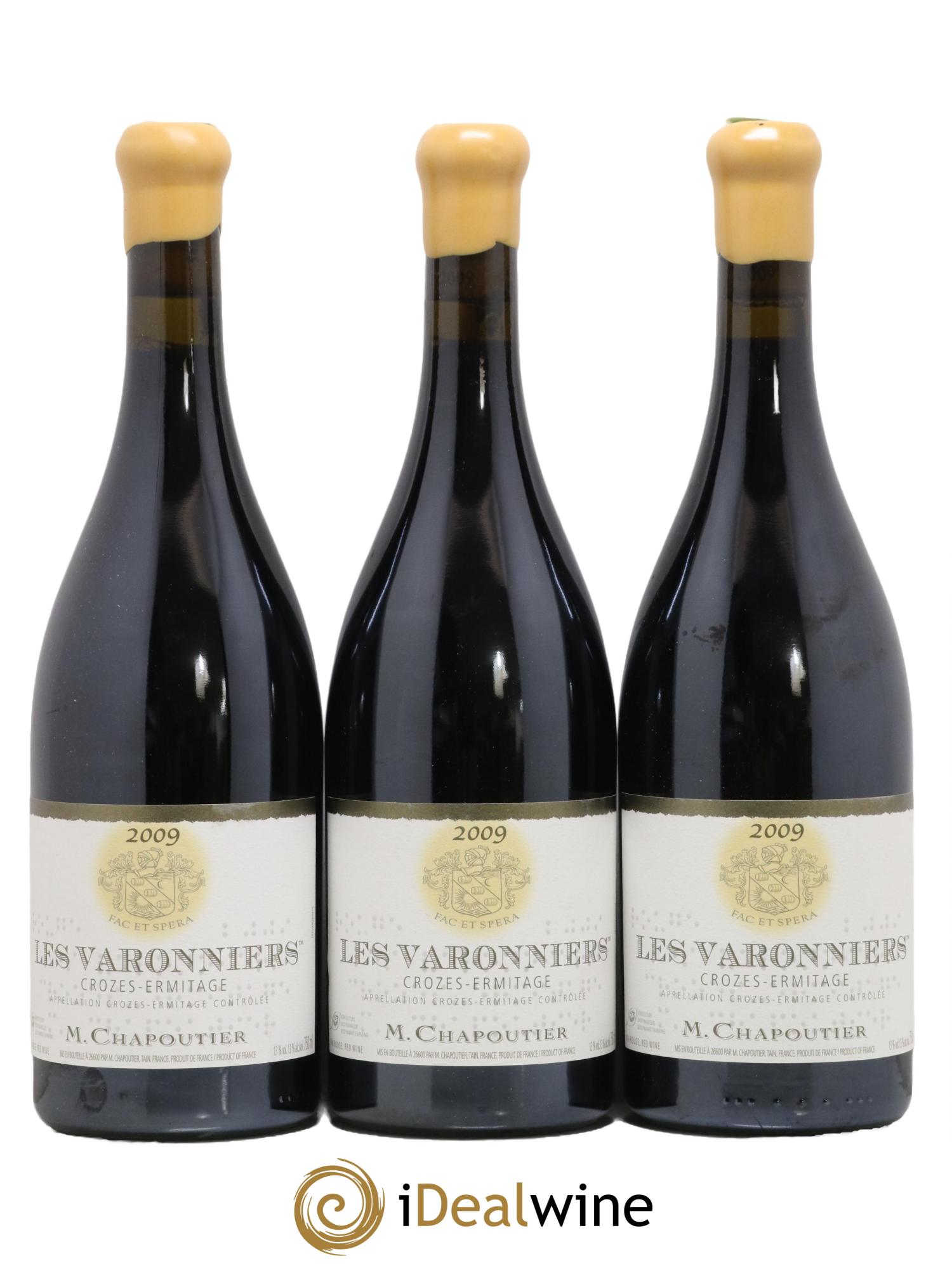 Crozes-Hermitage Les Varonniers Chapoutier 2009 - Posten von 6 Flaschen - 1