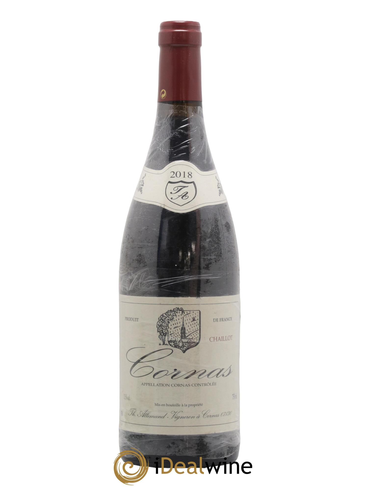Cornas Chaillot Thierry Allemand 2018 - Lot de 1 bouteille - 0
