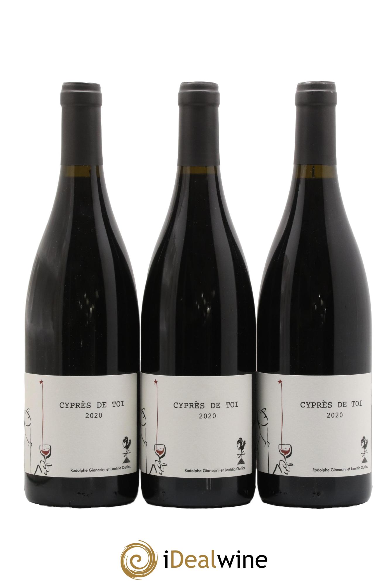 Vin de France Cyprès de Toi Domaine Fond Cyprès 2020 - Lot de 3 bouteilles - 0