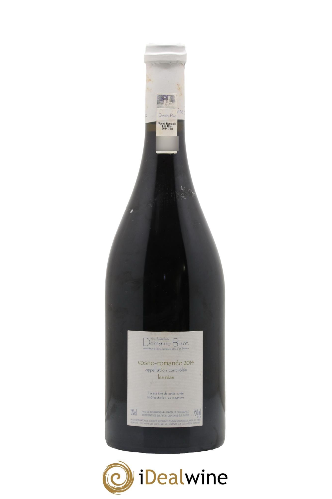 Vosne-Romanée Les Réas Bizot (Domaine) 2014 - Lot de 1 bouteille - 1