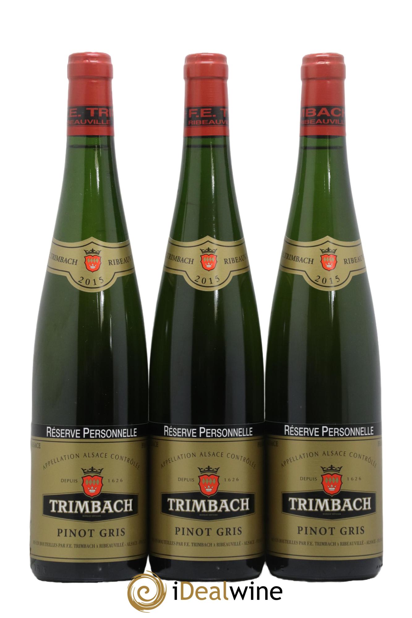 Alsace Pinot Gris Réserve Personnelle Trimbach (Domaine) 2015 - Lot de 3 bouteilles - 0
