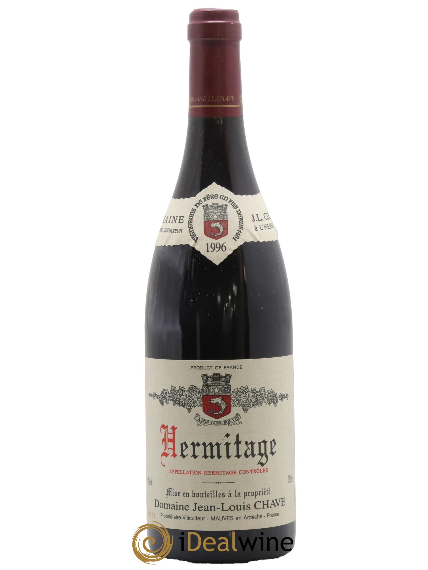 Hermitage Jean-Louis Chave 1996 - Lot de 1 bouteille - 0