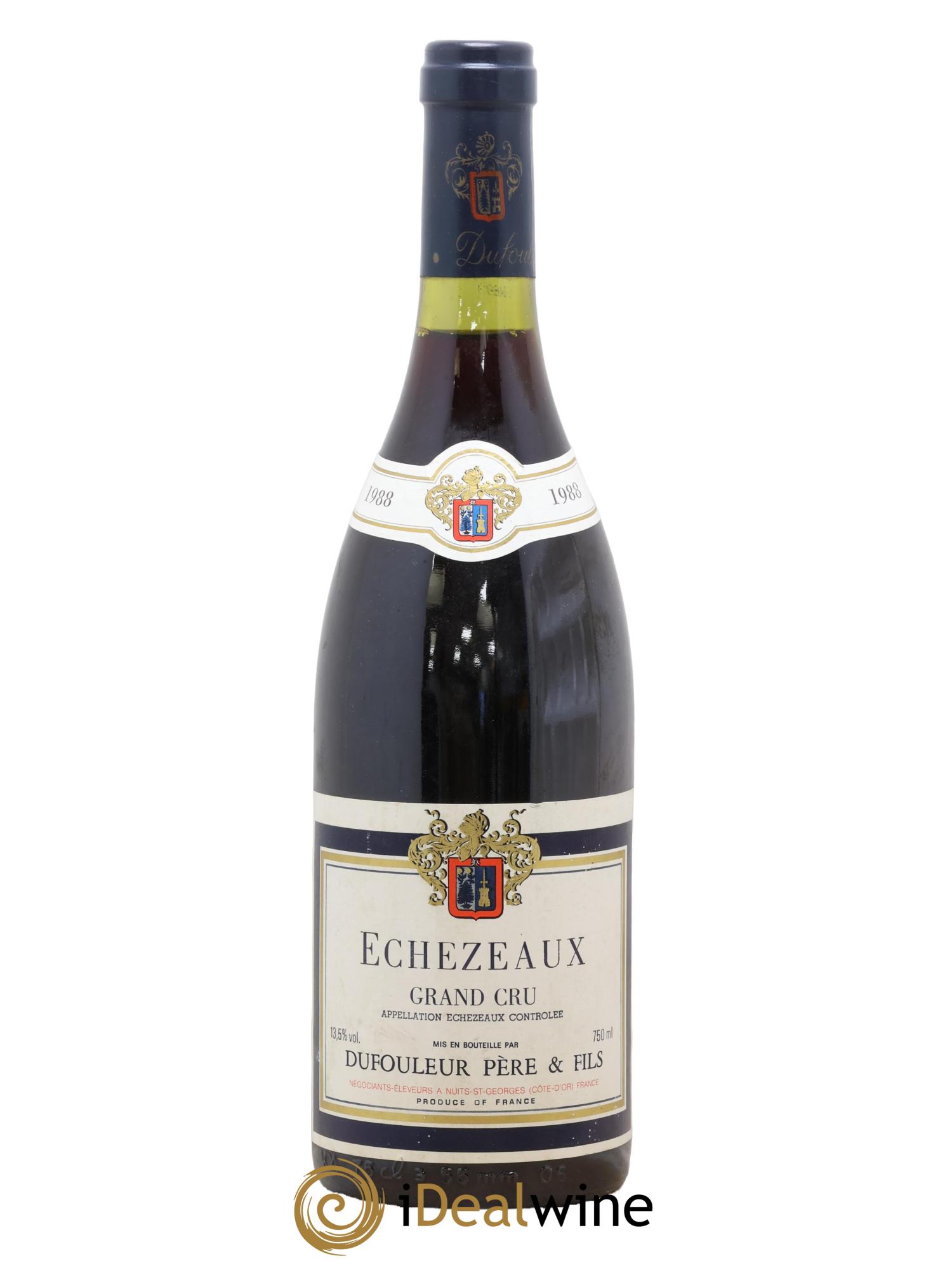 Echezeaux Grand Cru Dufouleur Père et Fils 1988 - Lot de 1 bouteille - 0