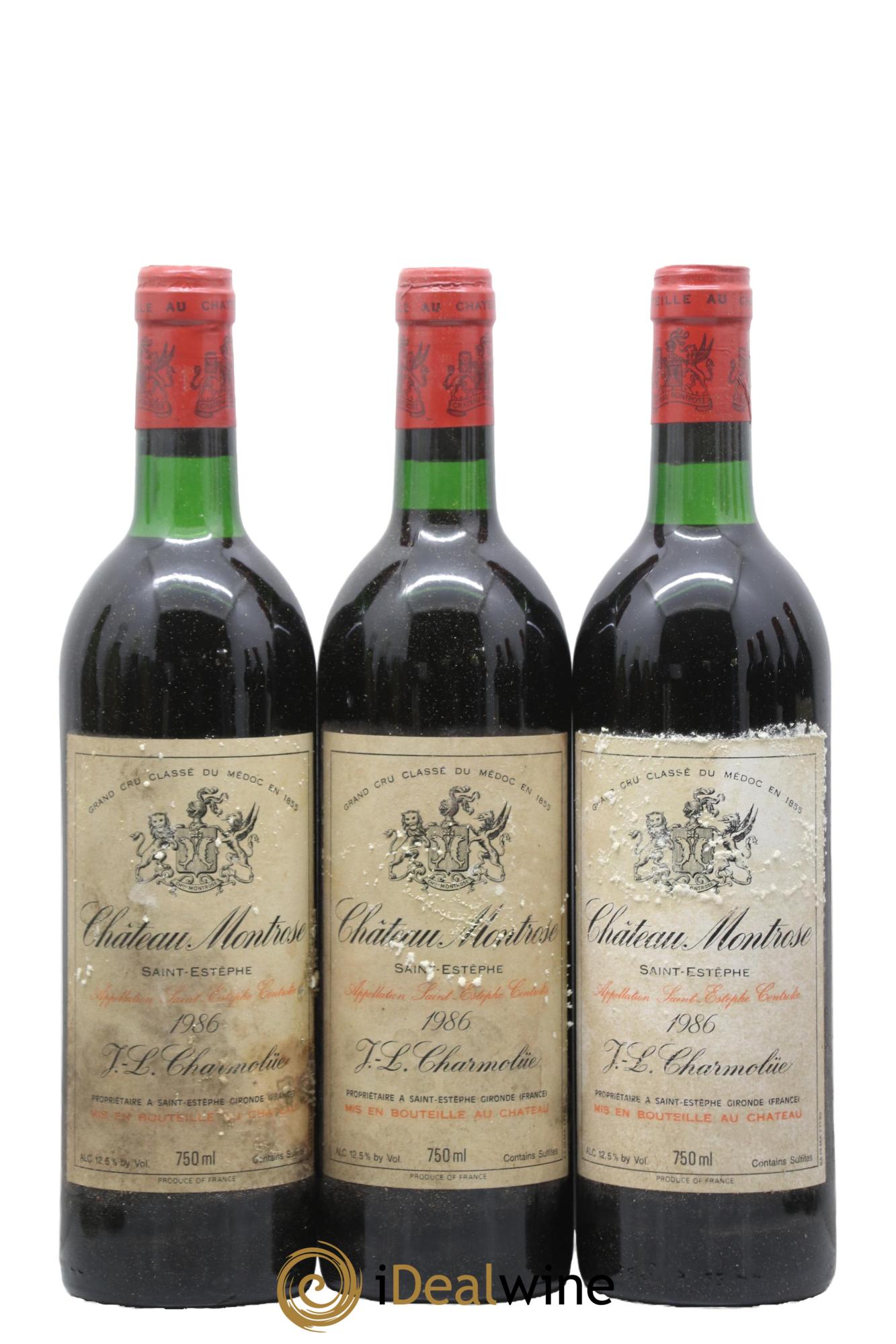 Château Montrose 2ème Grand Cru Classé 1986 - Lot de 12 bouteilles - 2