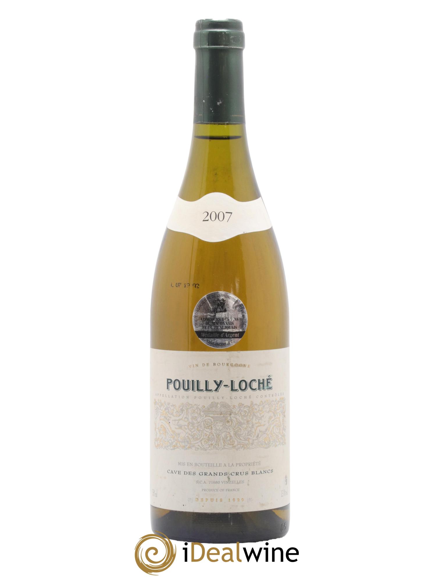 Pouilly-Loché Cave des Grands Crus Blancs 2007 - Lot de 1 bouteille - 0