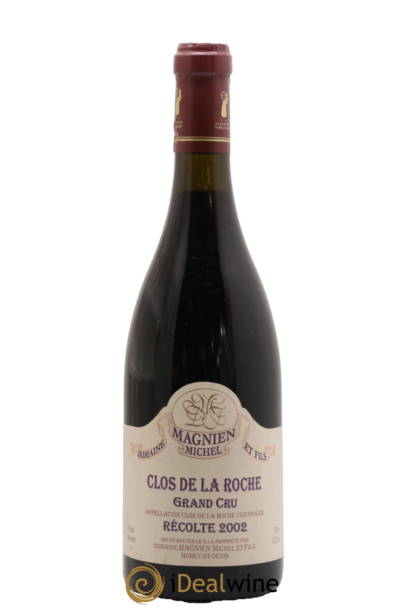 Clos de la Roche Grand Cru Michel Magnien 2002 - Lot de 1 bouteille - 0