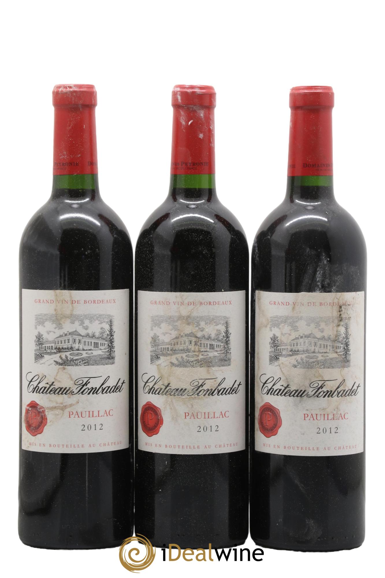 Château Fonbadet 2012 - Lot de 3 bouteilles - 0