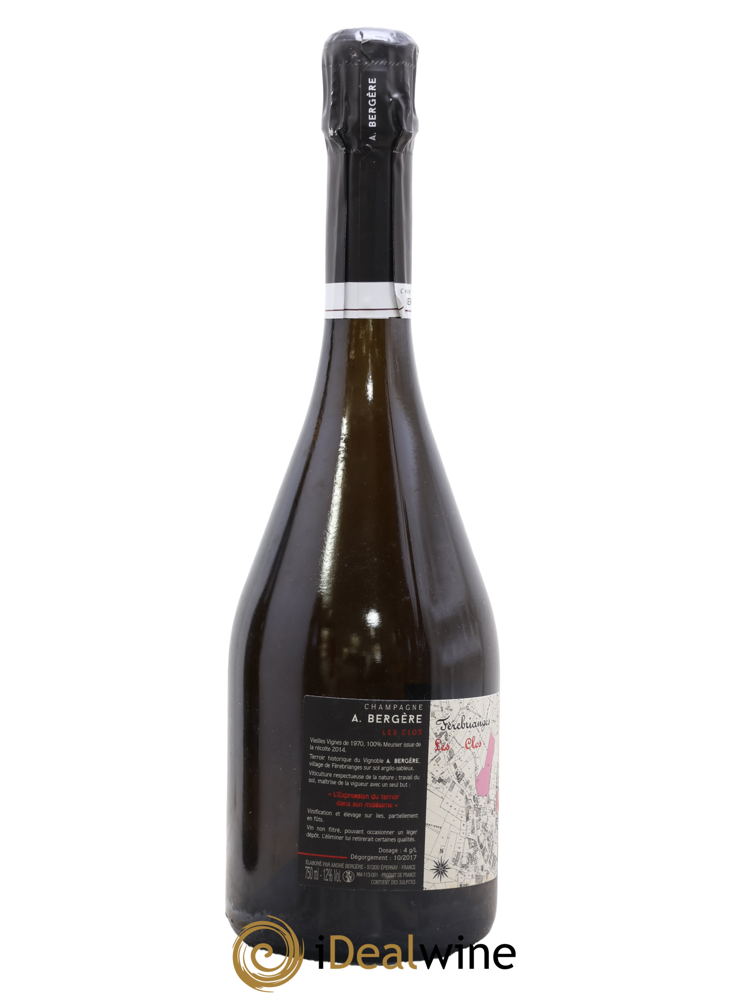 Champagne Les Clos A. Bergere 2014 - Lot of 1 bottle - 1