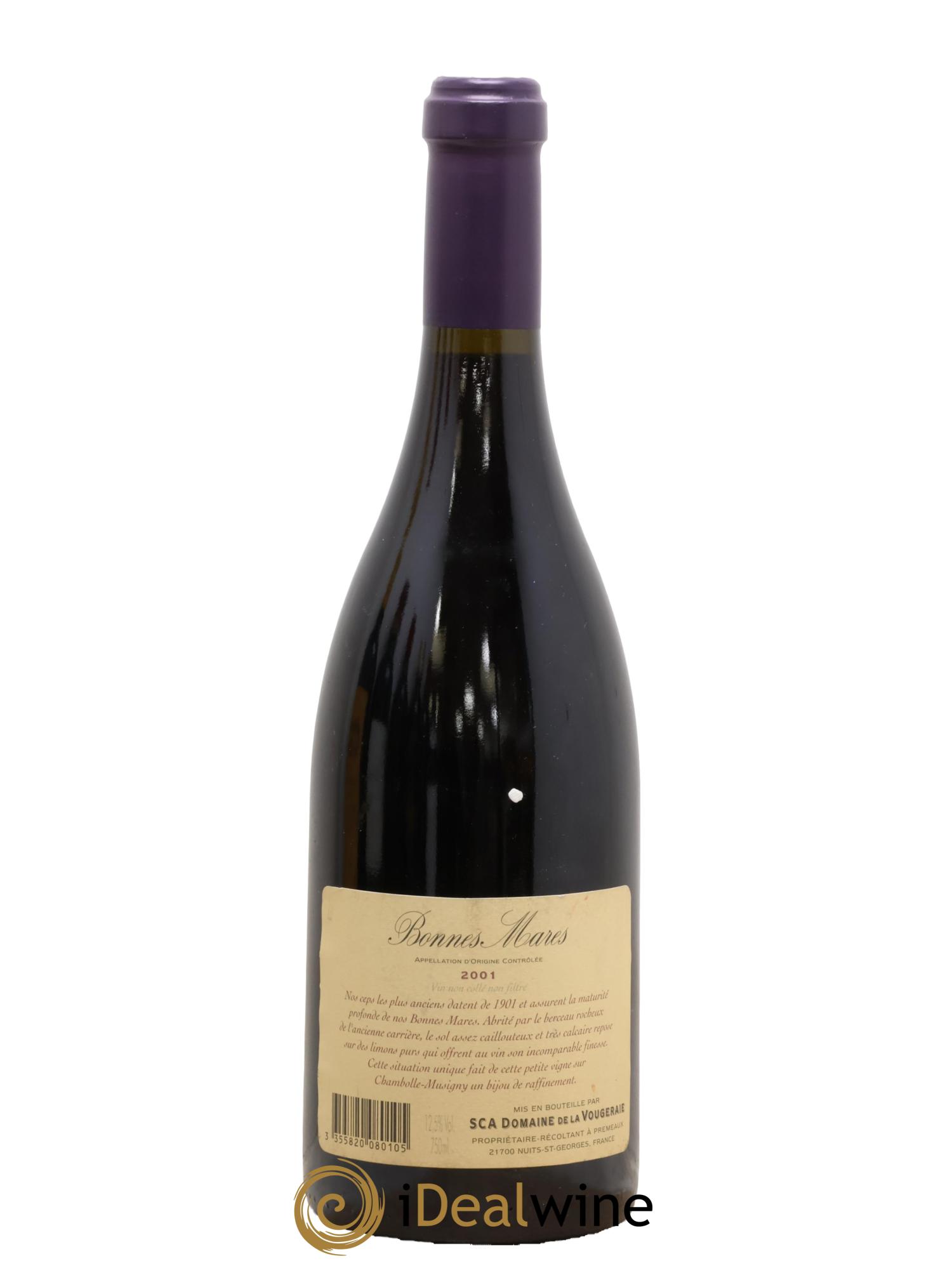 Bonnes-Mares Grand Cru La Vougeraie 2001 - Lot of 1 bottle - 1