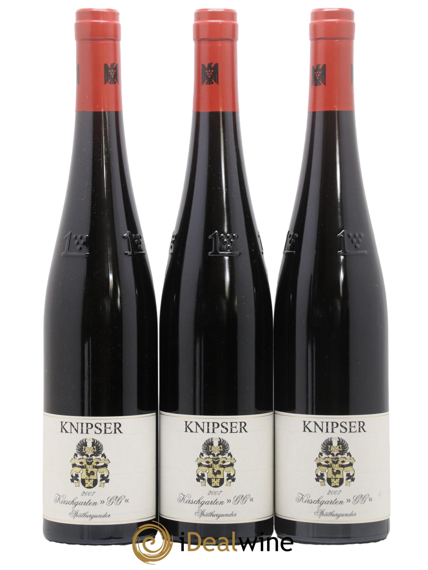 Allemagne Kirschgarten Spatburgunder Grosses Gewachs Weingut Knipser 2007 - Lot de 3 bouteilles - 0