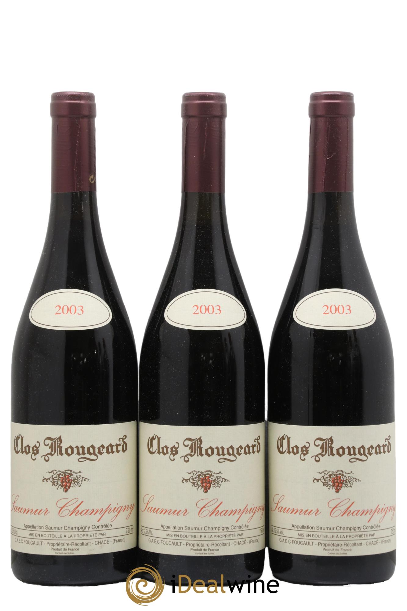 Saumur-Champigny Clos Rougeard 2003 - Lot de 3 bouteilles - 0