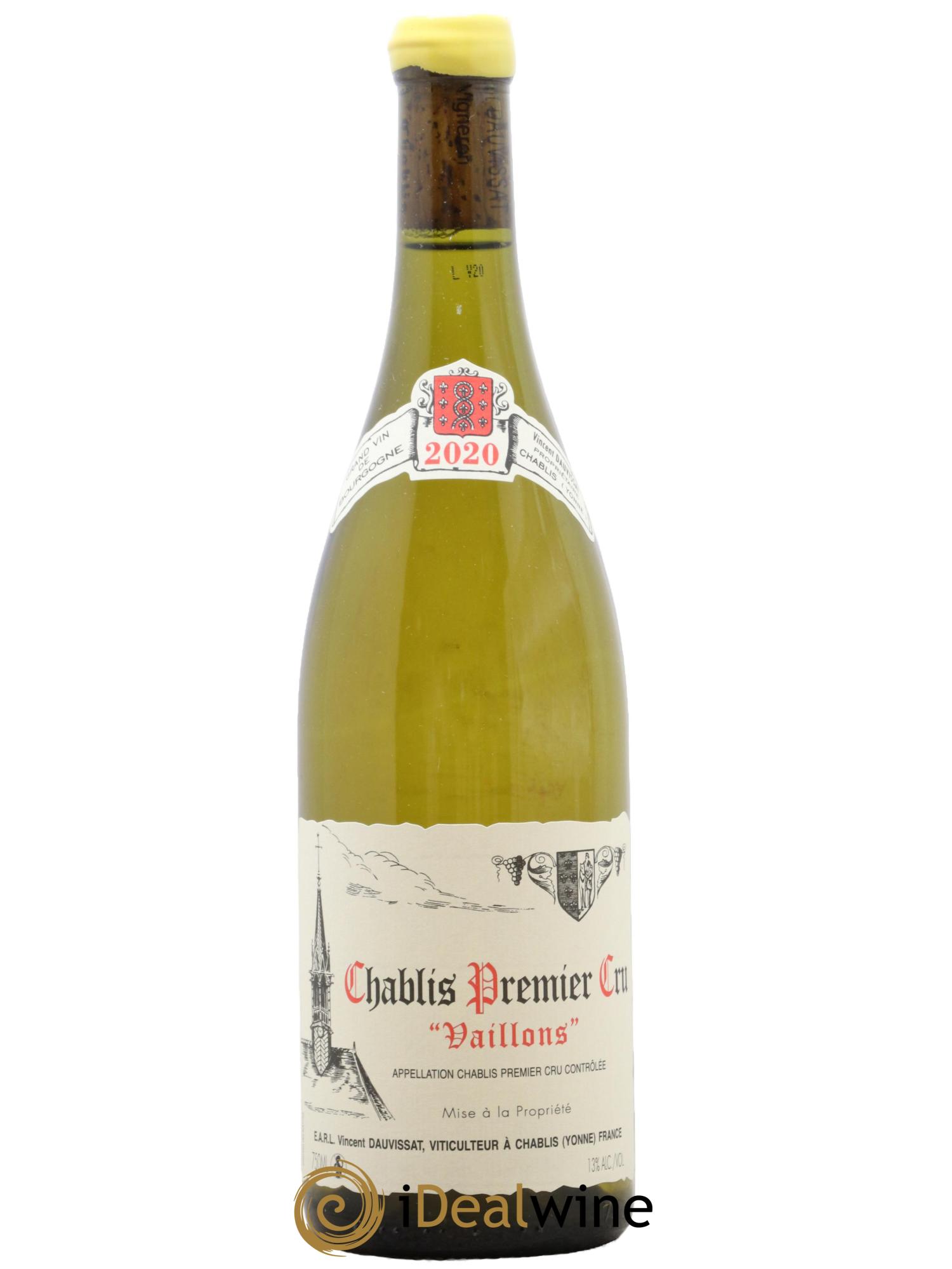 Chablis 1er Cru Vaillons Vincent Dauvissat (Domaine) 2020 - Lot de 1 bouteille - 0