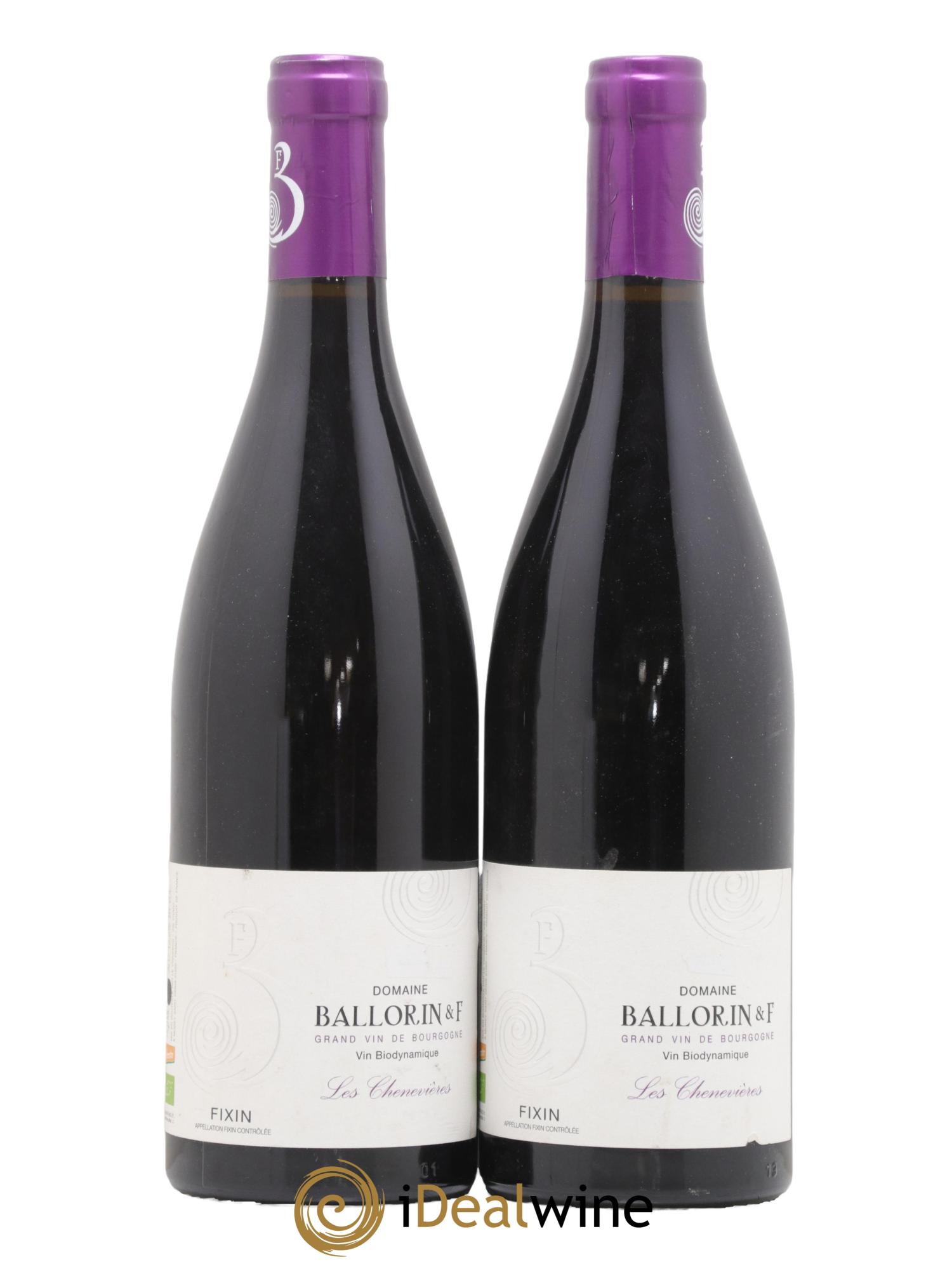Fixin Chenevieres Domaine Ballorin 2018 - Lot de 2 bouteilles - 0
