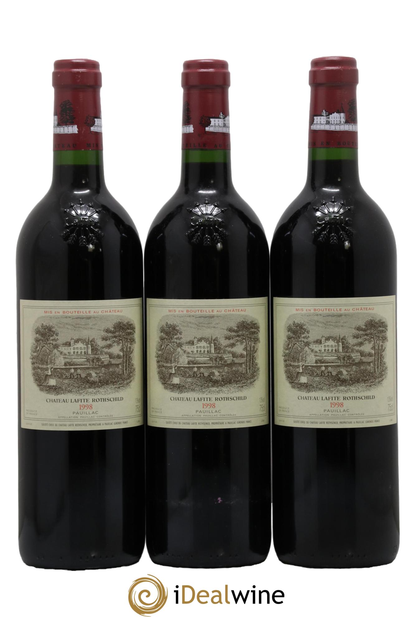 Château Lafite Rothschild 1er Grand Cru Classé 1998 - Lot de 6 bouteilles - 2