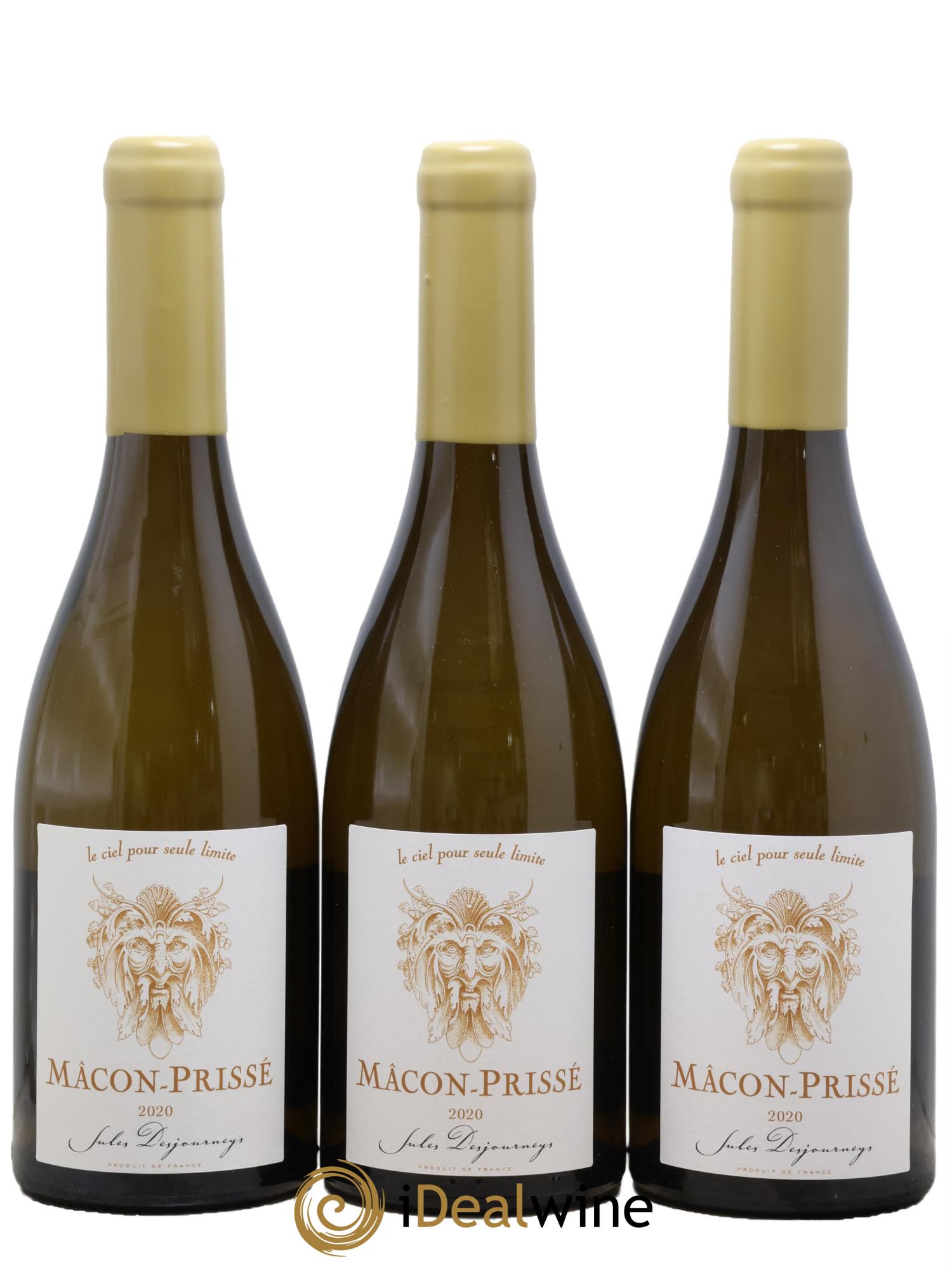 Mâcon-Prissé En Chailloux Jules Desjourneys 2020 - Lotto di 3 bottiglie - 0