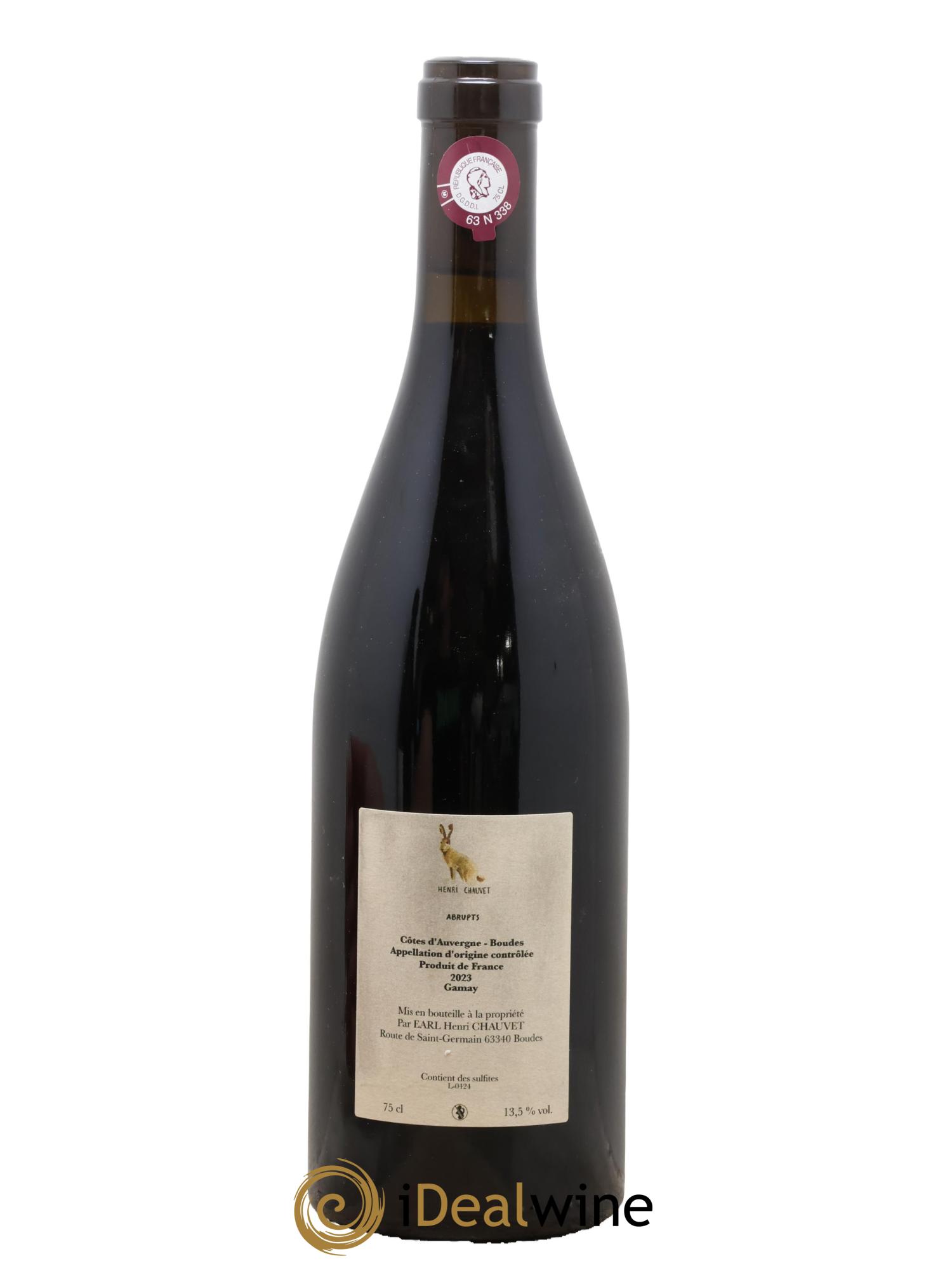 Côtes d'Auvergne AOP Abrupts Henri Chauvet 2023 - Lotto di 1 bottiglia - 1