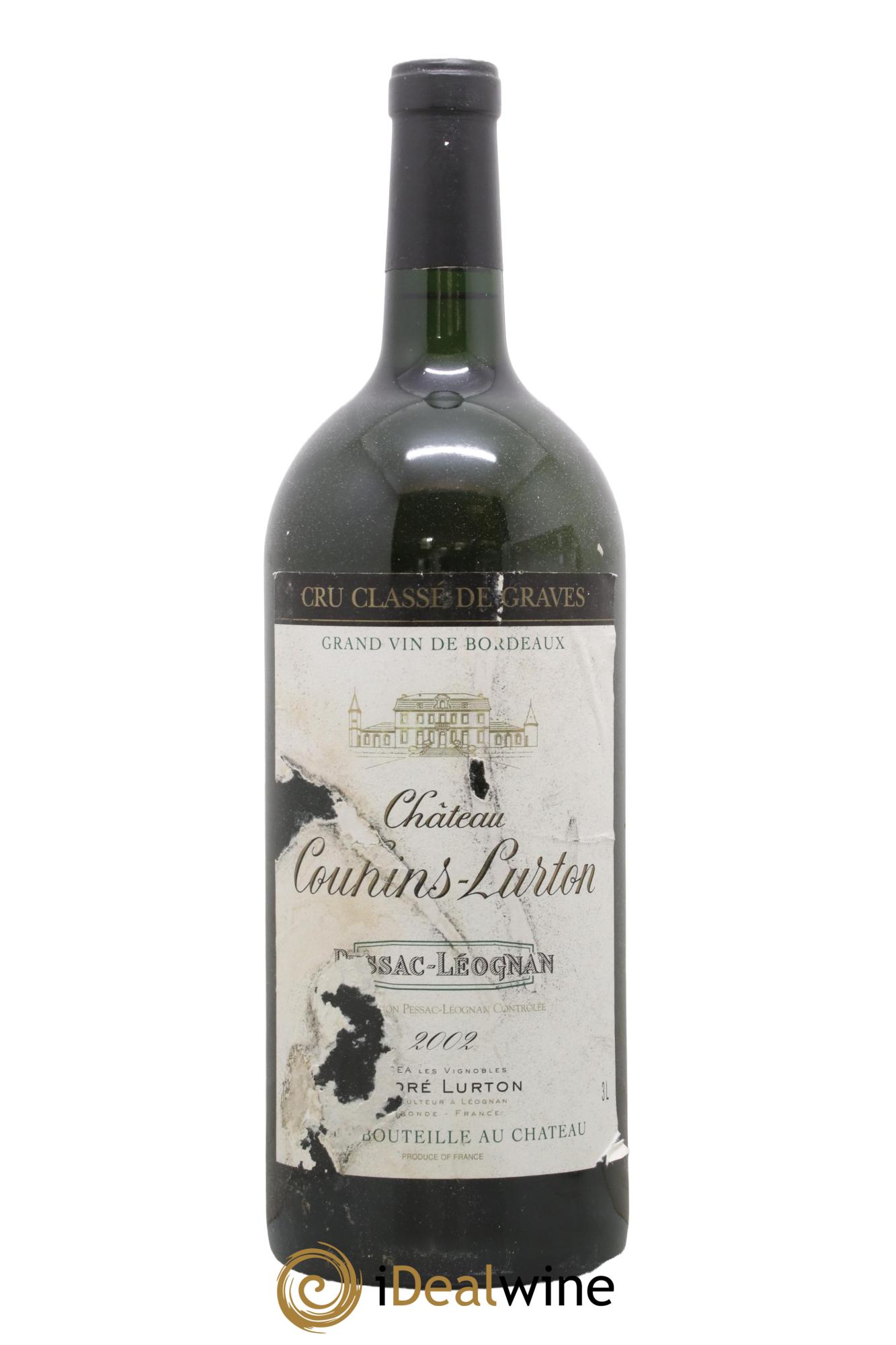 Château Couhins-Lurton Cru Classé de Graves 2002 - Lot de 1 double magnum - 0