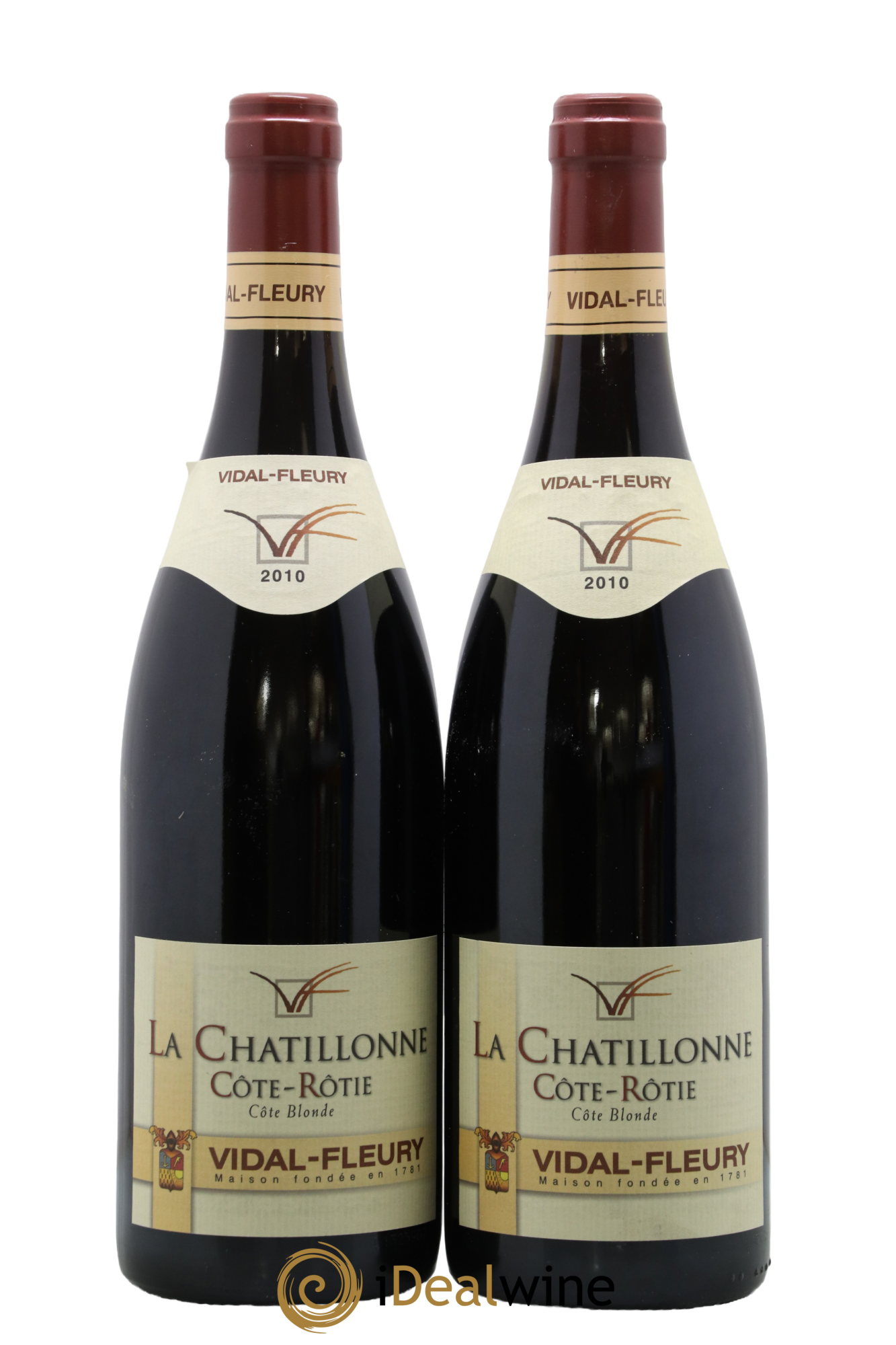 Côte-Rôtie la Chatillonne Côte Blonde Vidal Fleury 2010 - Lot de 2 bouteilles - 0