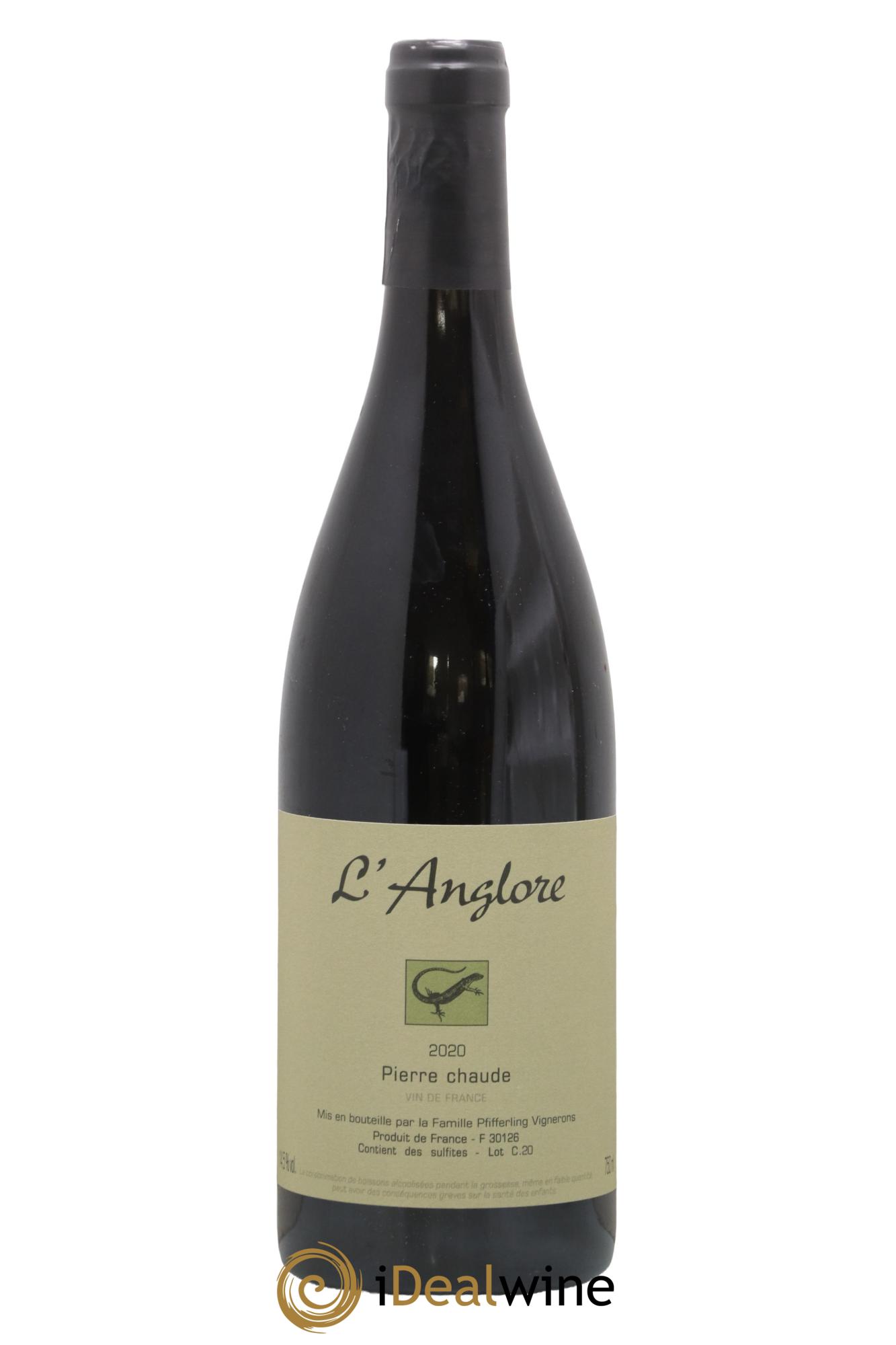 Vin de France Pierre chaude L'Anglore 2020 - Lot de 1 bouteille - 0
