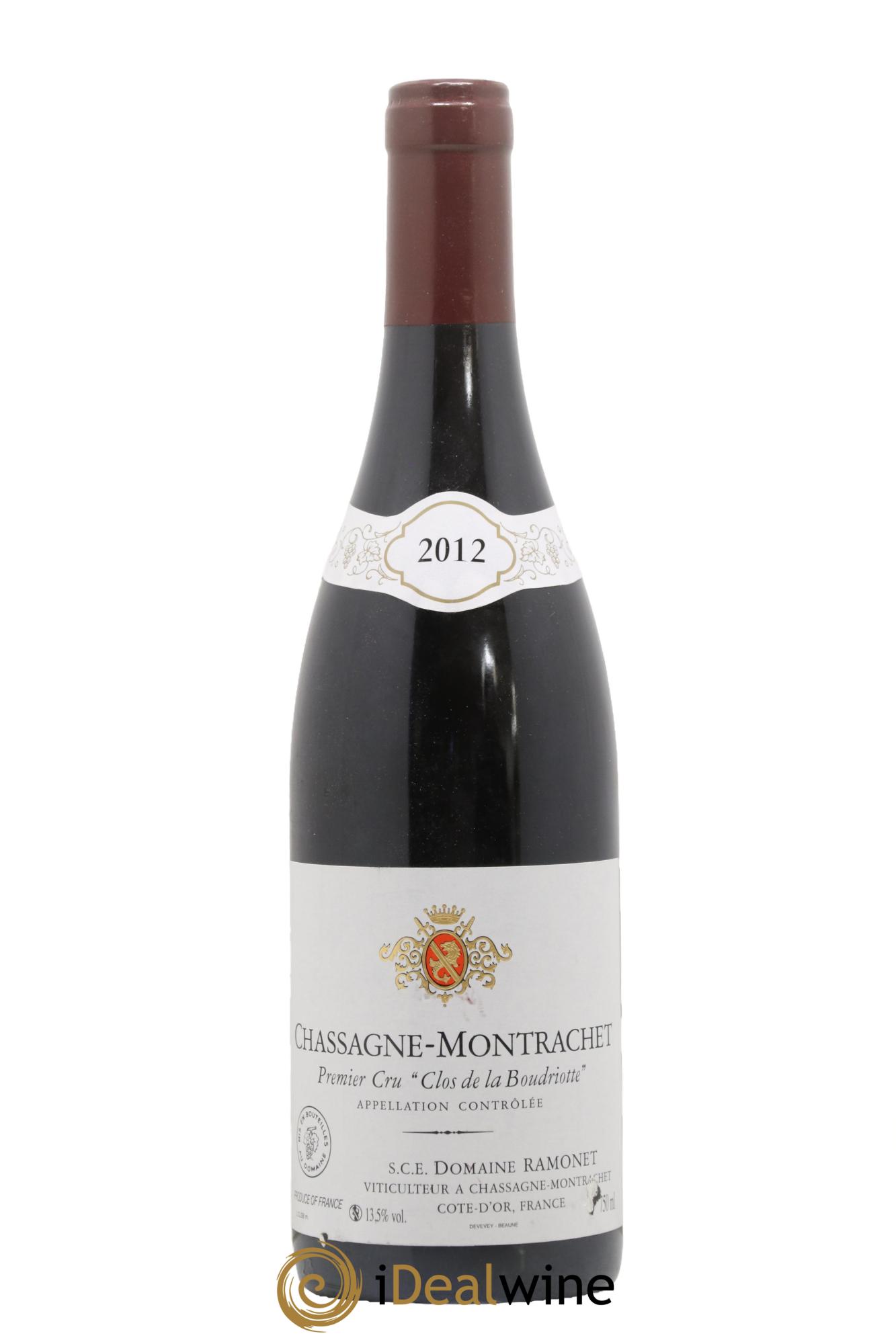 Chassagne-Montrachet 1er Cru Clos de la Boudriotte Ramonet (Domaine) 2012 - Lot de 1 bouteille - 0