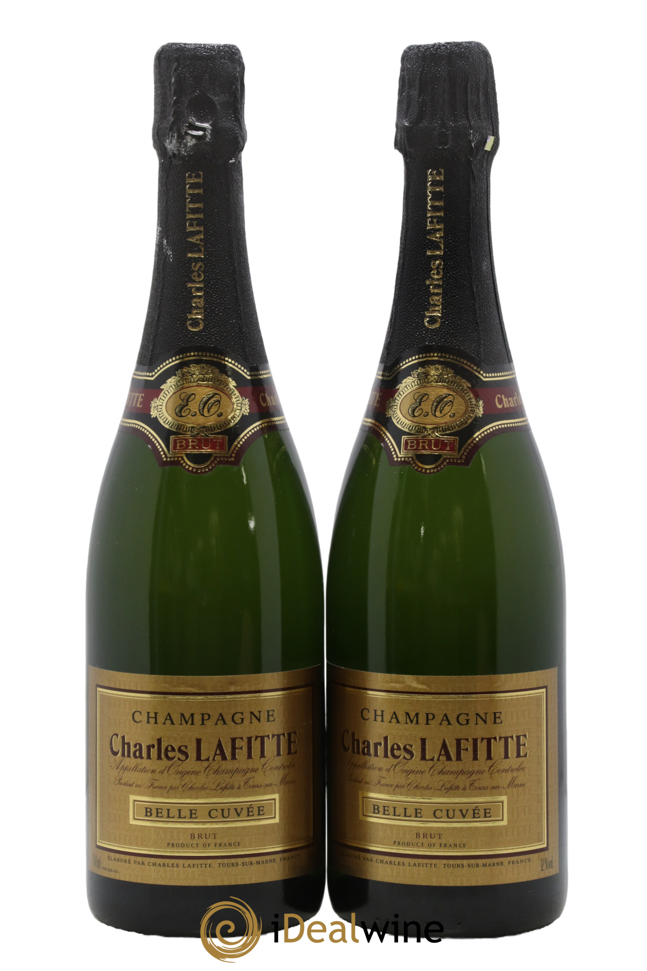 Champagne Brut Belle Cuvée Charles Lafitte - Lot de 2 bouteilles - 0