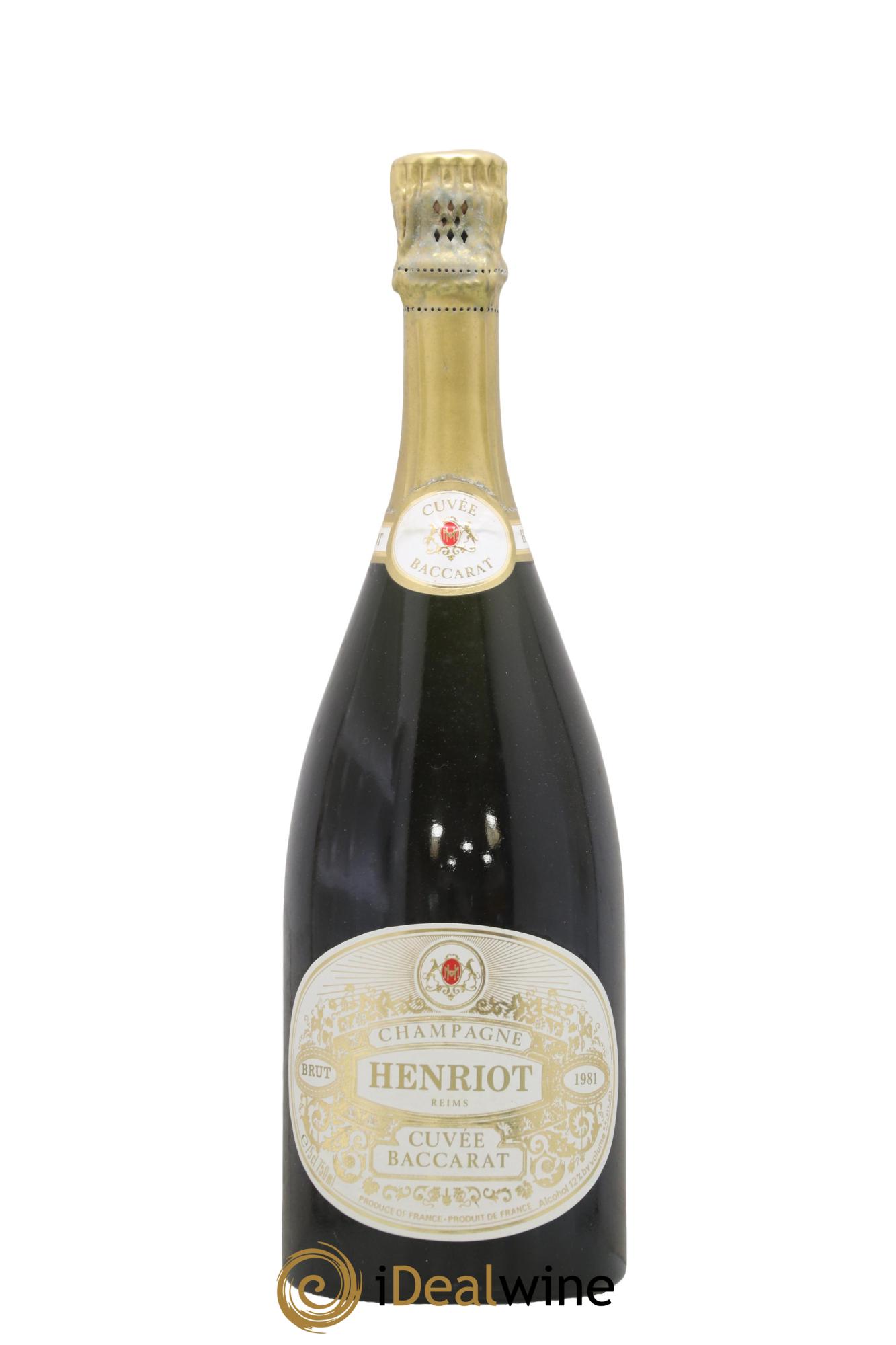 Brut Cuvée Baccarat Henriot 1981 - Lot de 1 bouteille - 1
