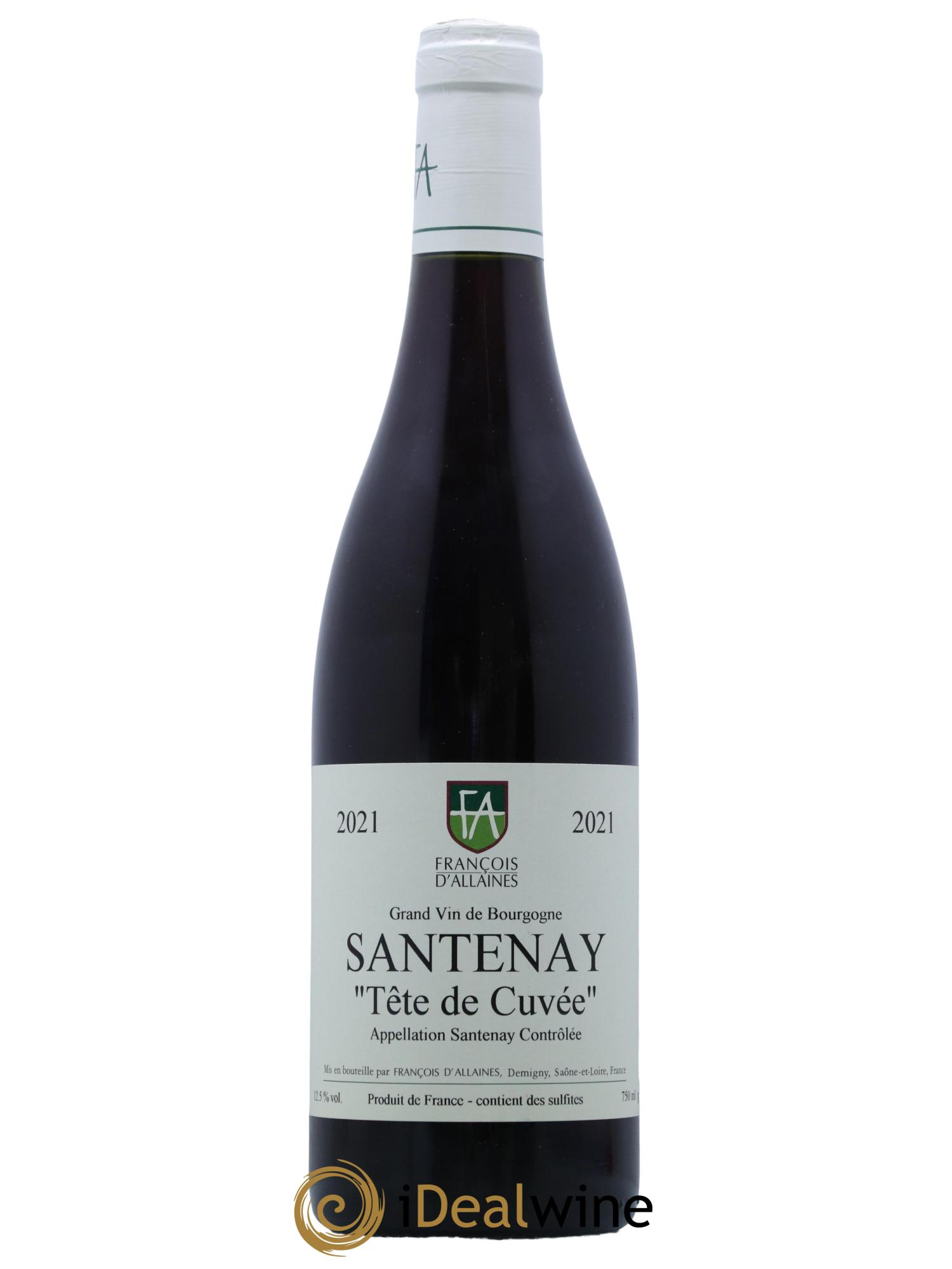 Santenay Tête de cuvée François d'Allaines 2021 - Lot de 1 bouteille - 0