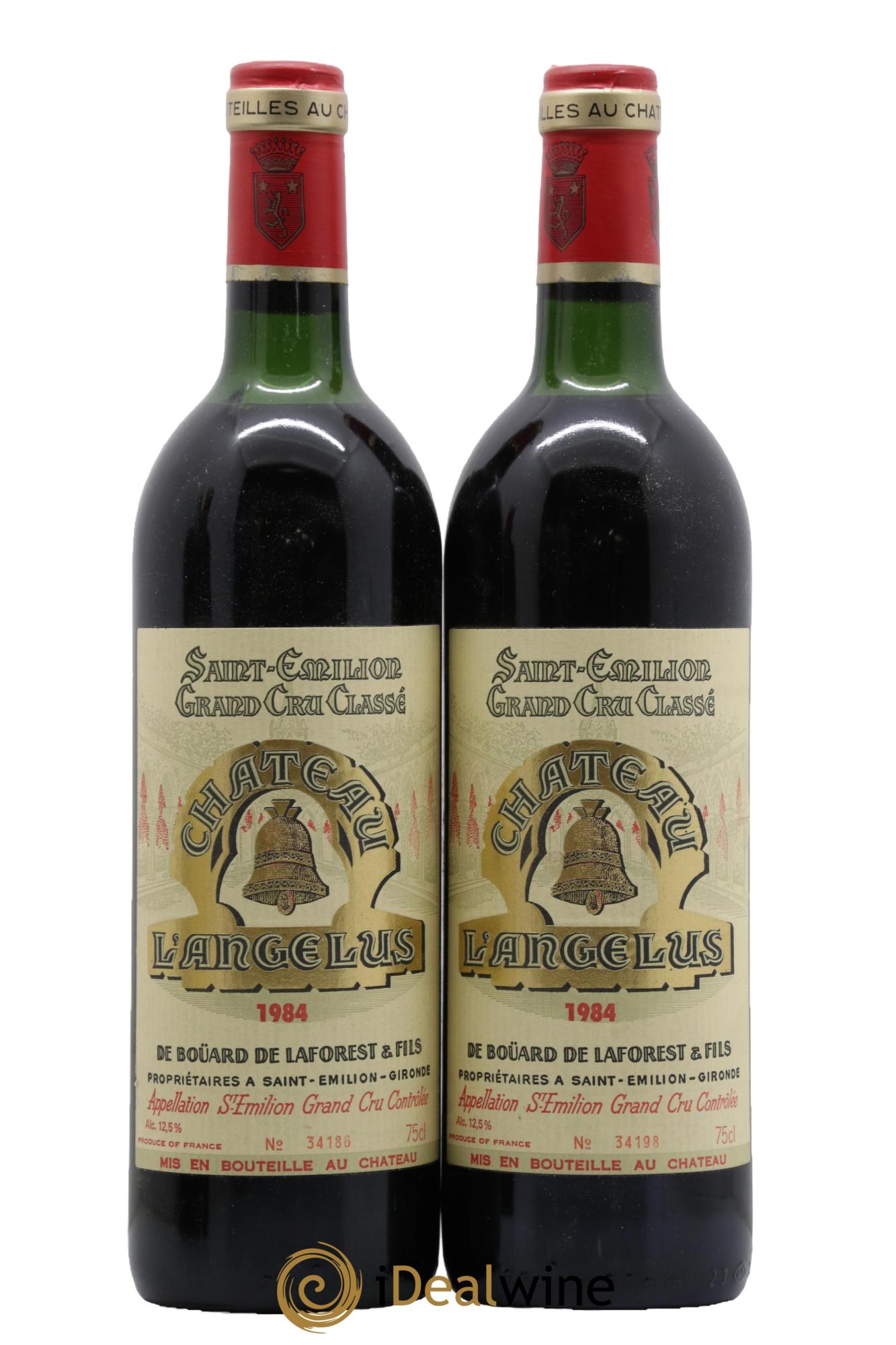 Château Angélus 1er Grand Cru Classé A 1984 - Lot de 2 bouteilles - 0