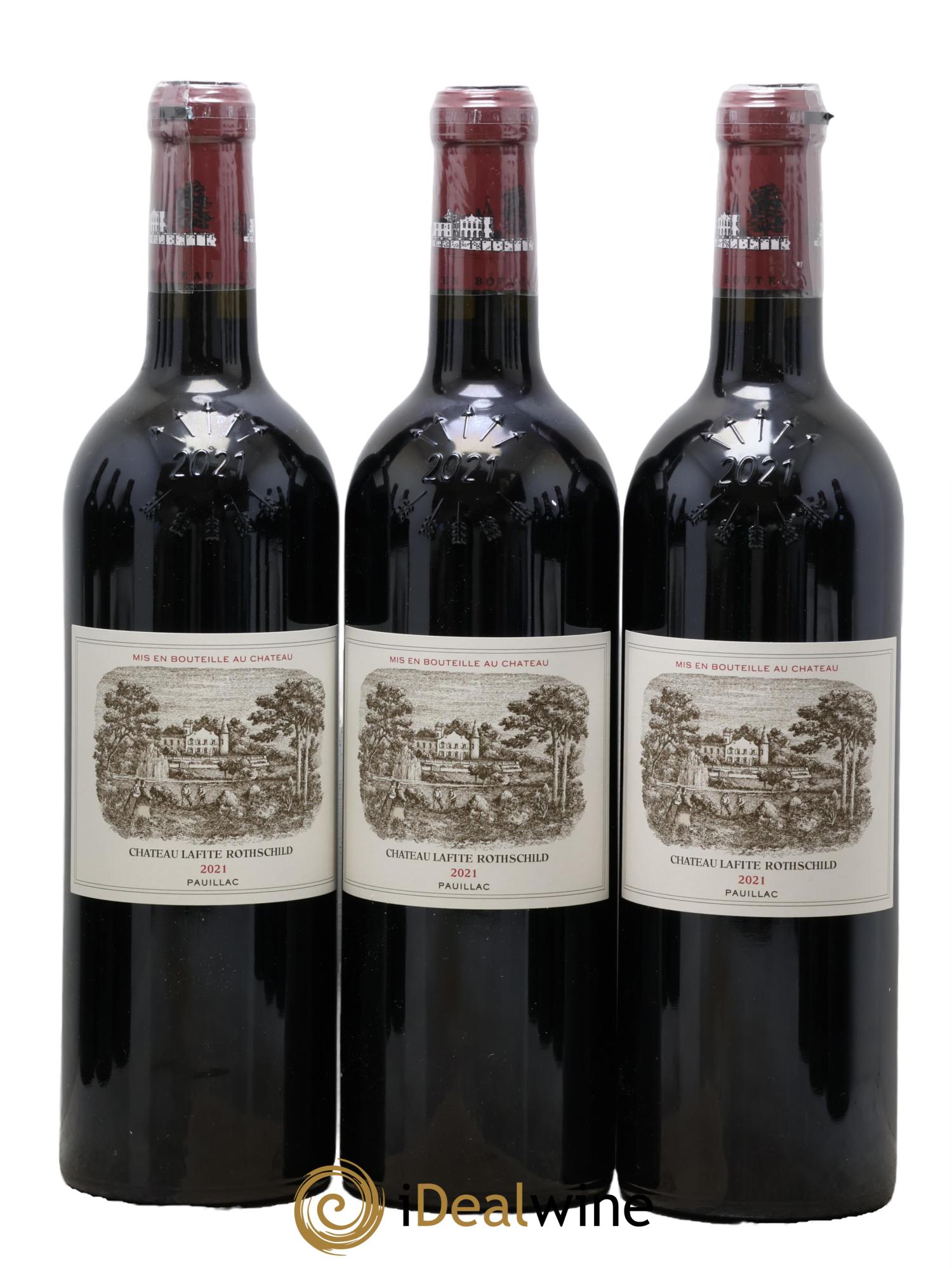 Château Lafite Rothschild 1er Grand Cru Classé 2021 - Posten von 3 Flaschen - 0