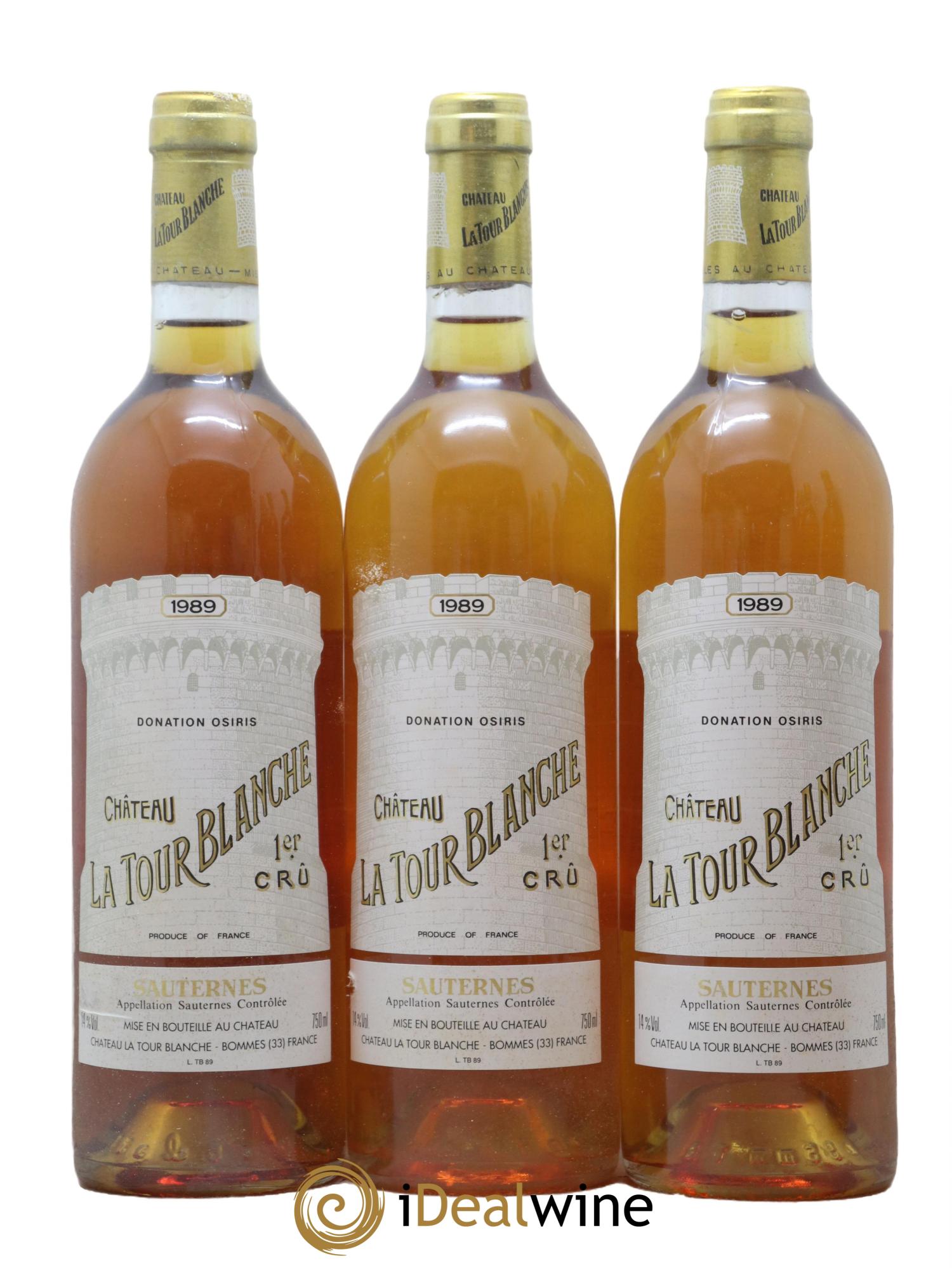 Château la Tour Blanche 1er Grand Cru Classé 1989 - Lotto di 12 bottiglie - 3