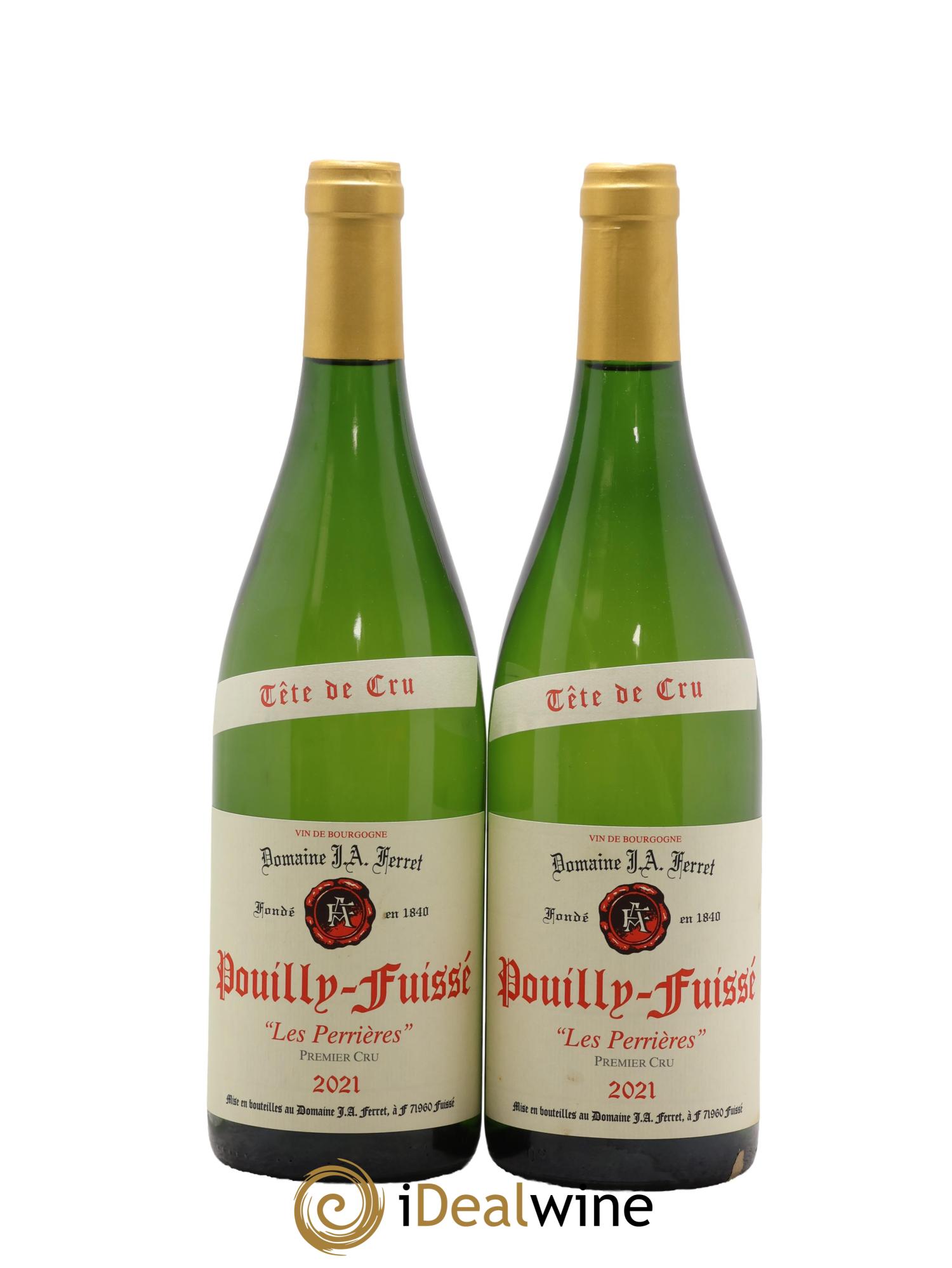 Pouilly-Fuissé 1er Cru Tête de Cru Les Perrières J.A. Ferret (Domaine) 2021 - Lotto di 2 bottiglie - 0