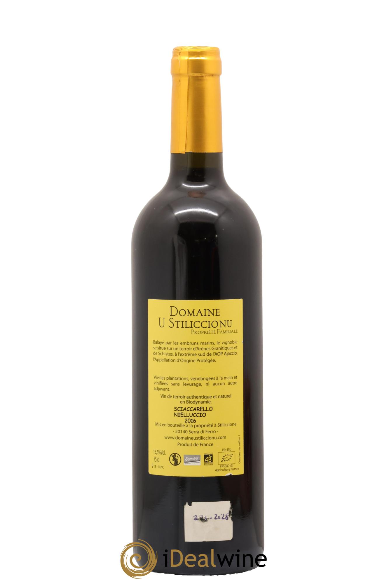 Ajaccio Kalliste U Stiliccionu 2016 - Lot de 1 bouteille - 1