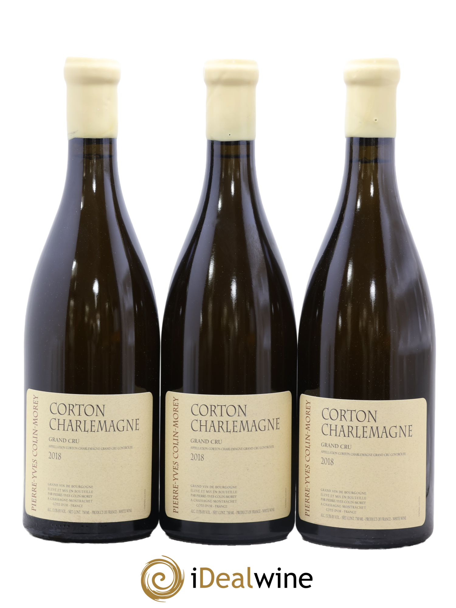 Corton-Charlemagne Grand Cru Pierre-Yves Colin Morey 2018 - Lot de 3 bouteilles - 0