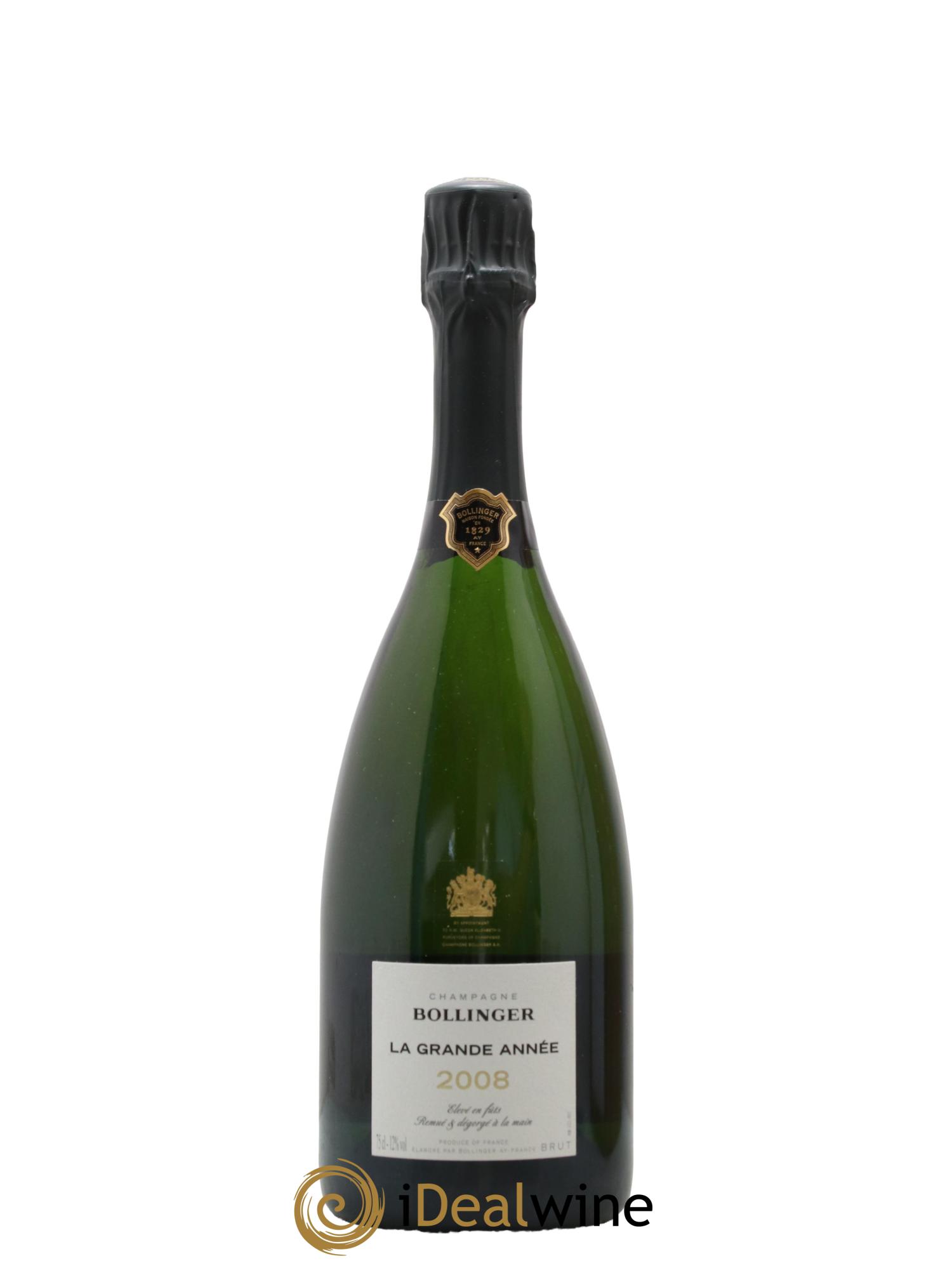 La Grande Année Brut Bollinger 2008 - Lot de 1 bouteille - 1