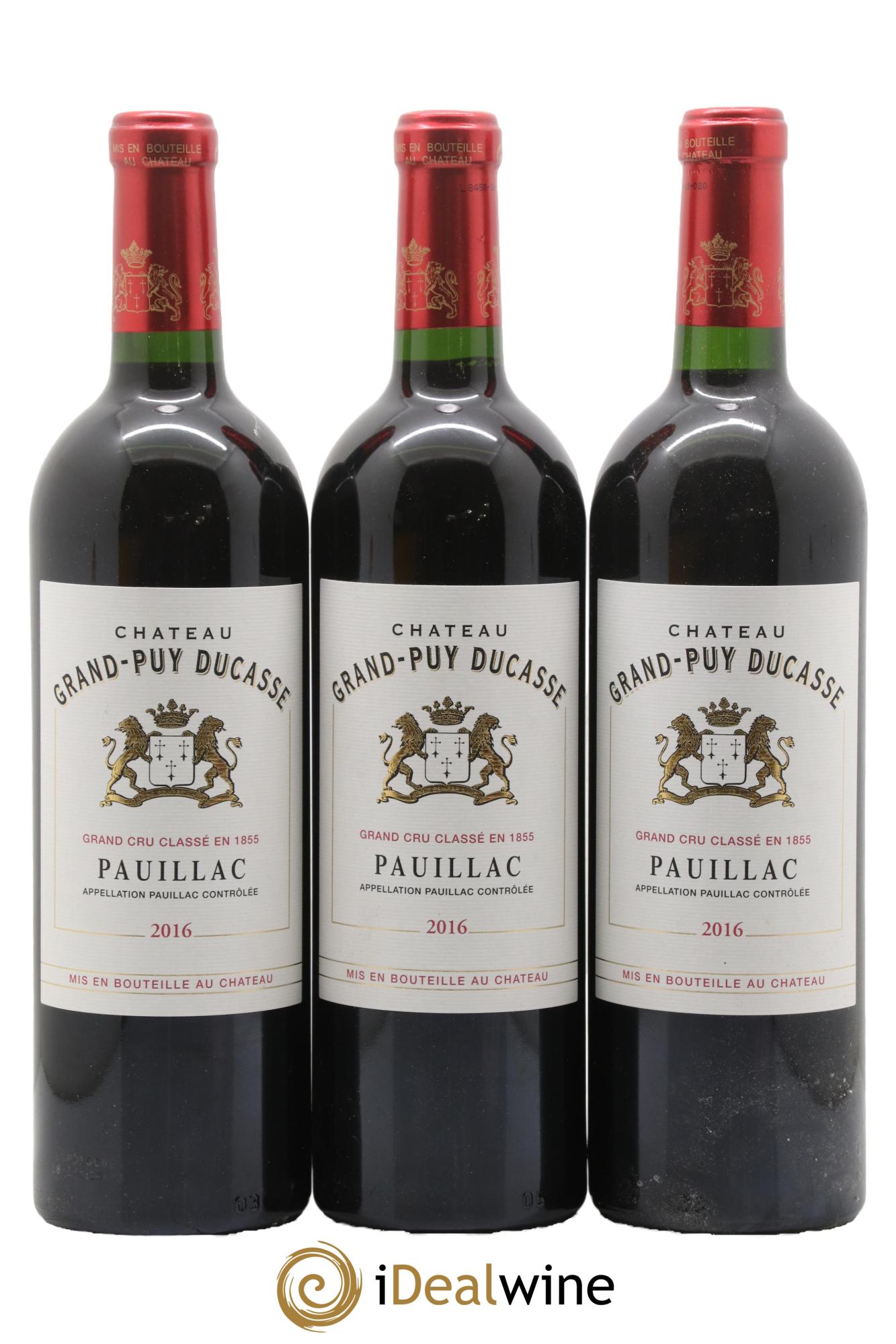 Château Grand Puy Ducasse 5ème Grand Cru Classé 2016 - Lotto di 3 bottiglie - 0