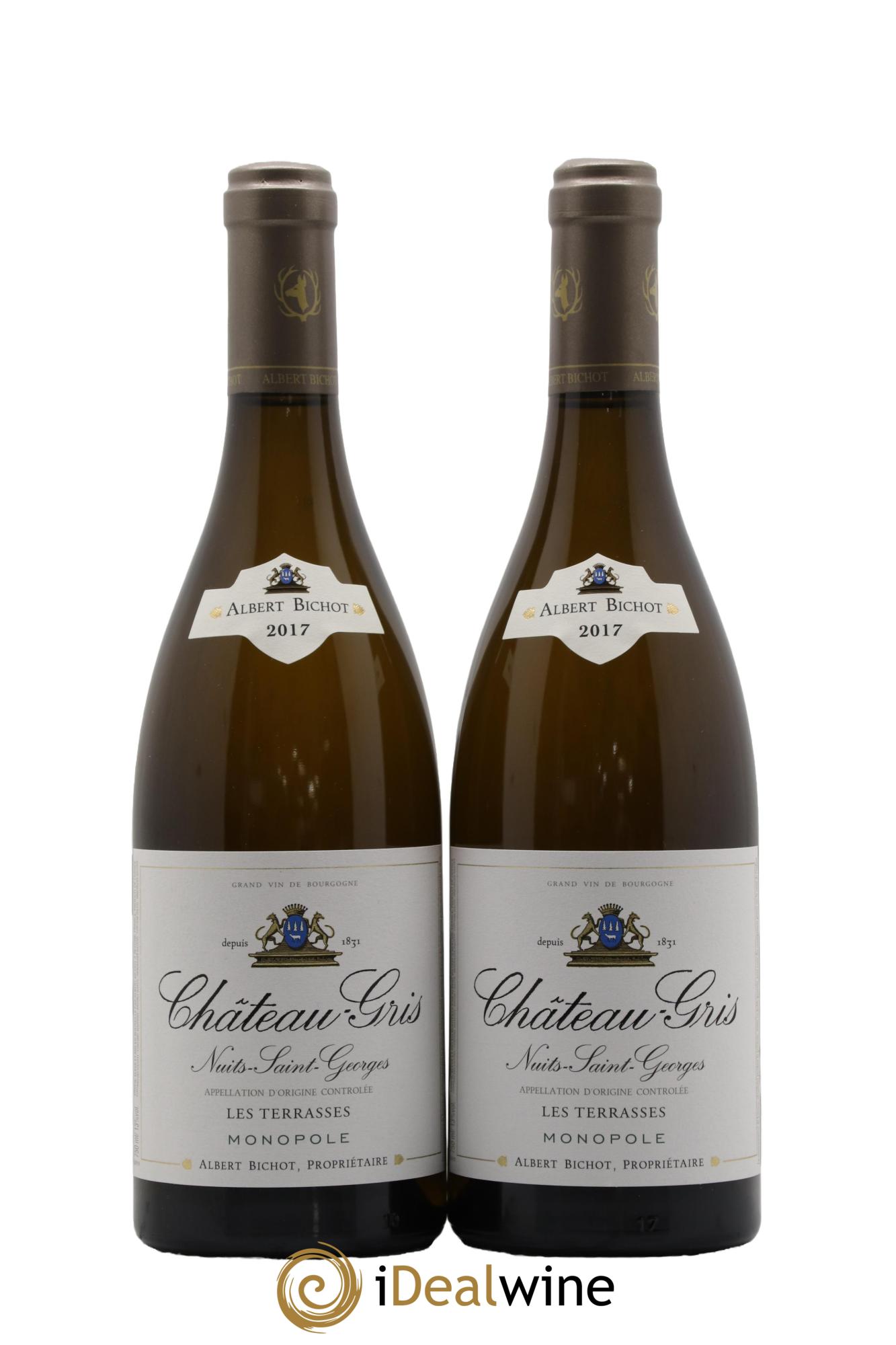 Nuits-Saint-Georges Les Terrasses Château Gris - Albert Bichot 2017 - Lot de 2 bouteilles - 0