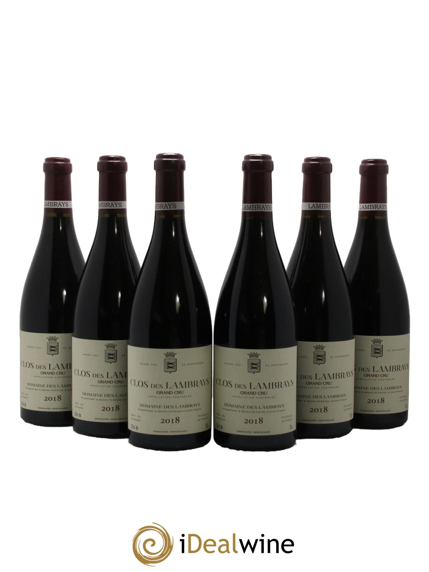 Clos des Lambrays Grand Cru Domaine des Lambrays 2018 - Lot de 6 bouteilles - 0