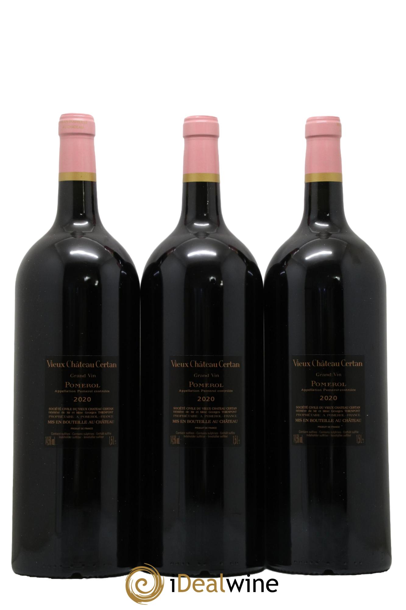 Vieux Château Certan  2020 - Lot of 3 magnums - 1