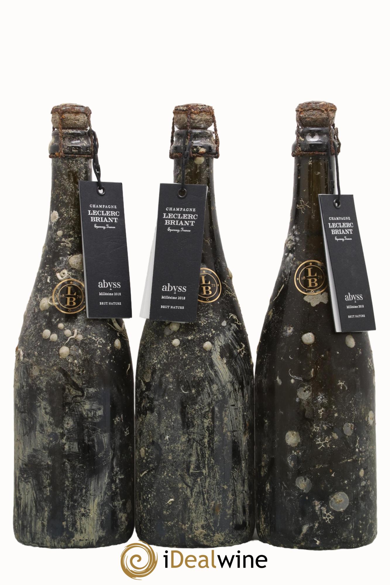 Abyss Brut Zéro Leclerc Briant 2018 - Lot of 3 bottles - 0