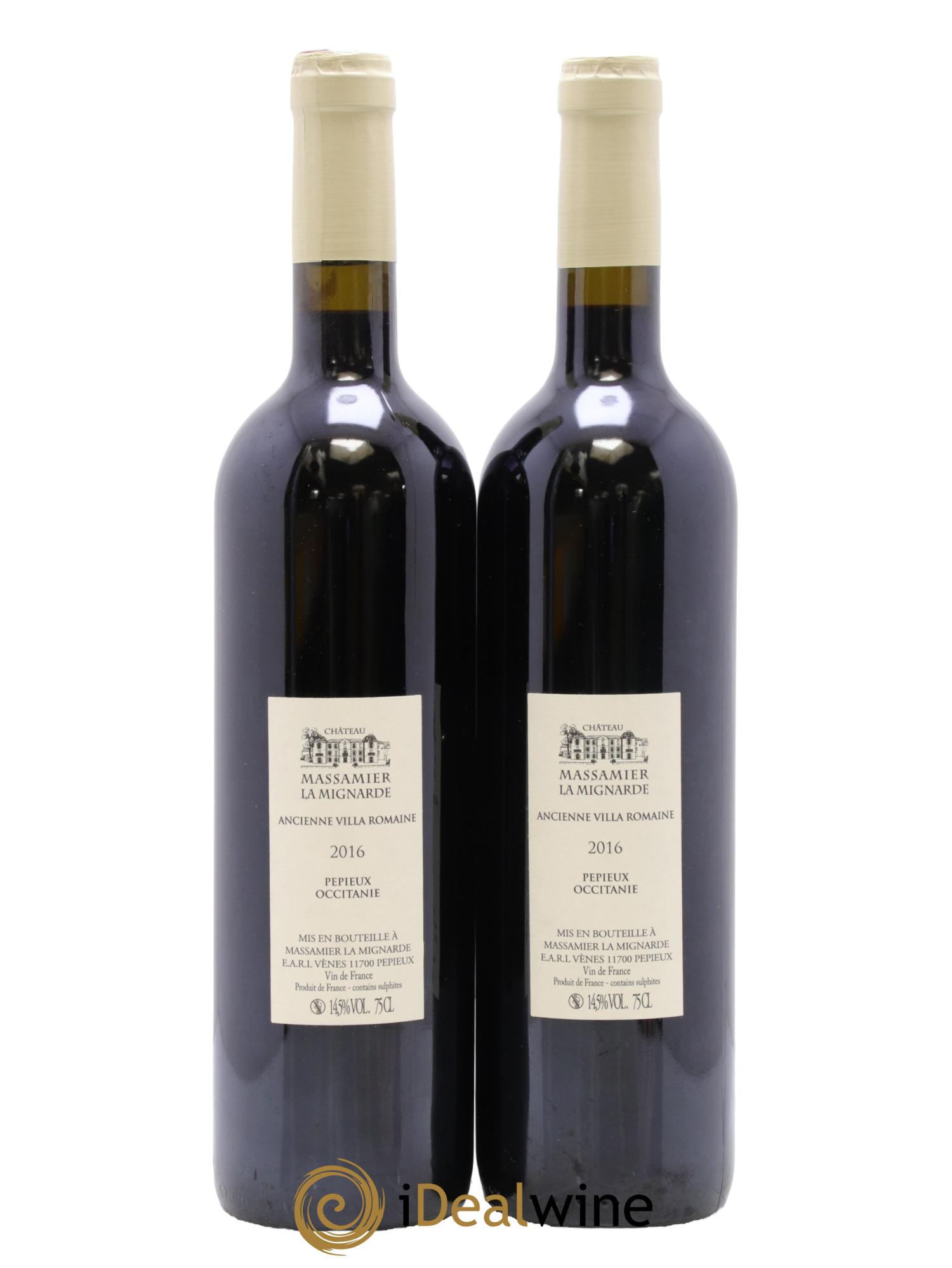 Vin de France Massamier La Mignarde Domus Maximus 2016 - Lot de 2 bouteilles - 1