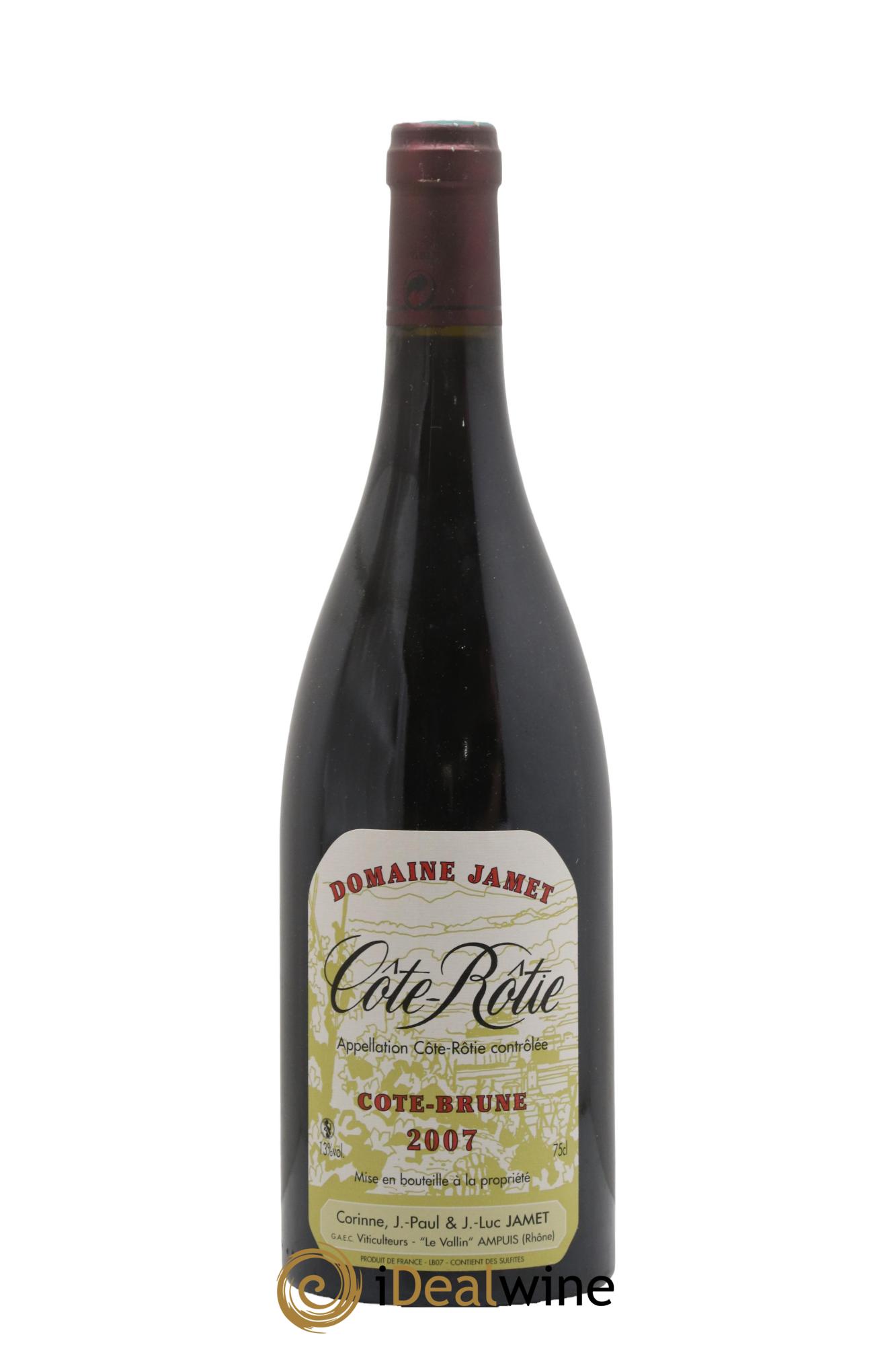 Côte-Rôtie Côte Brune Jamet (Domaine) 2007 - Lot de 1 bouteille - 0