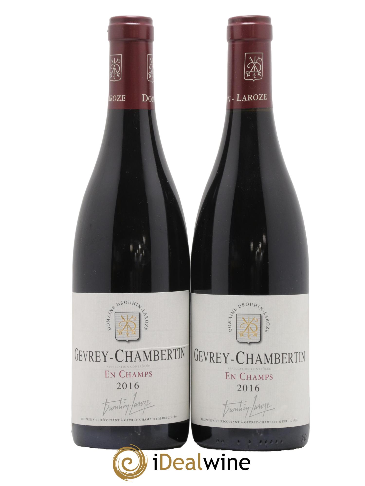 Gevrey-Chambertin 1er Cru En Champs Domaine Drouhin Laroze 2016 - Lot de 2 bouteilles - 0