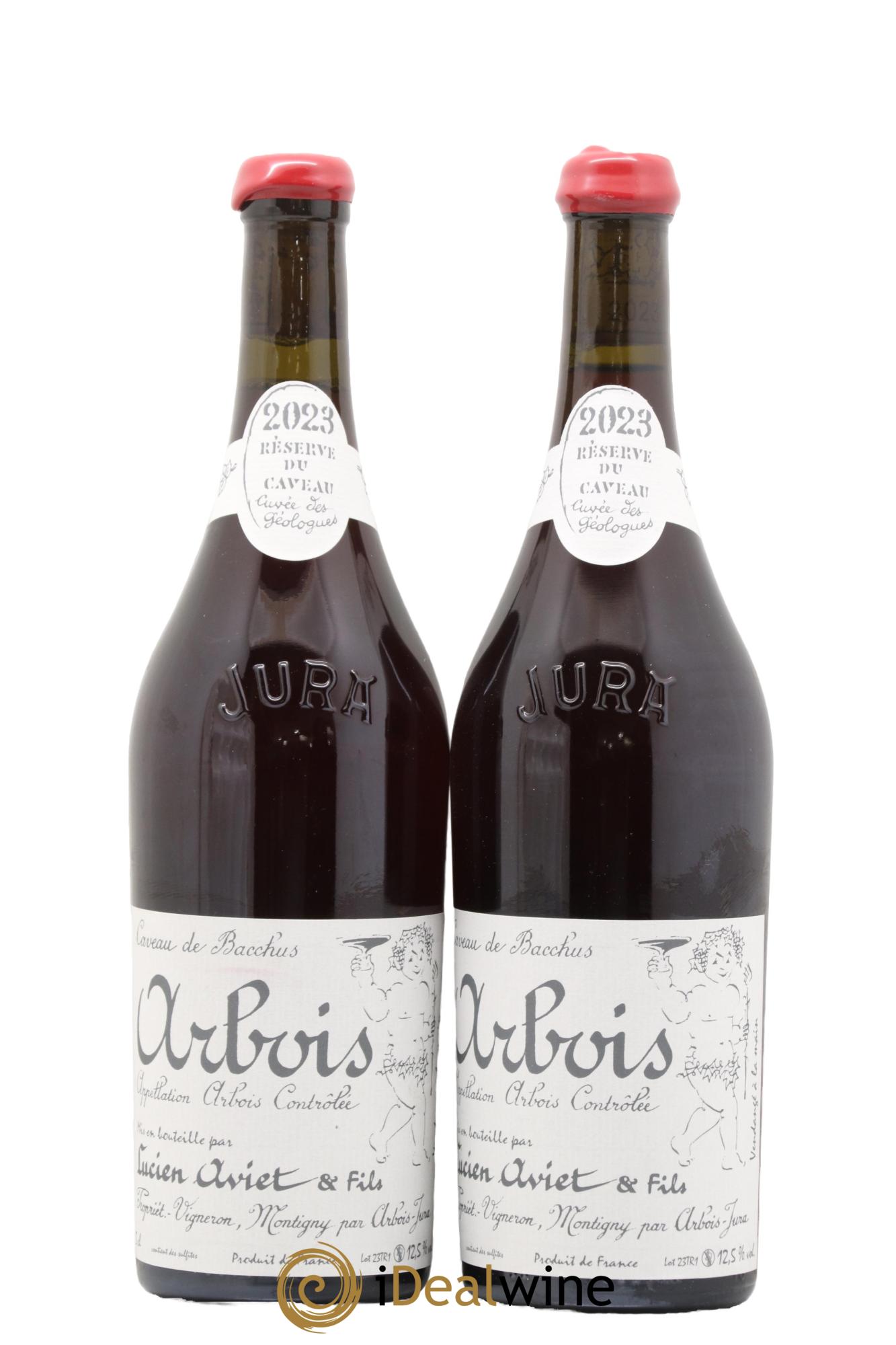 Arbois Trousseau Cuvée des Géologues Domaine Lucien Aviet 2023 - Lot de 2 bouteilles - 0