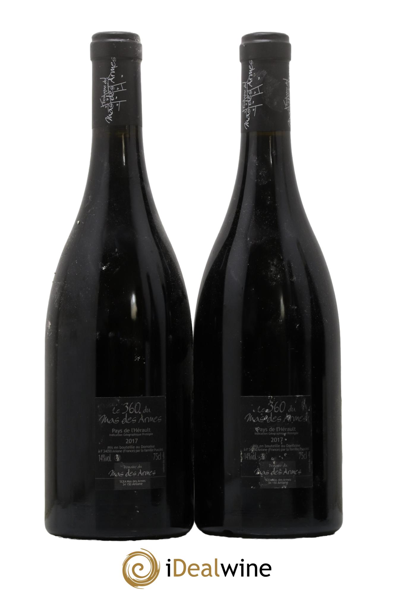 Pays d'Hérault Cuvée 360 Mas des Armes 2017 - Lot de 2 bouteilles - 1
