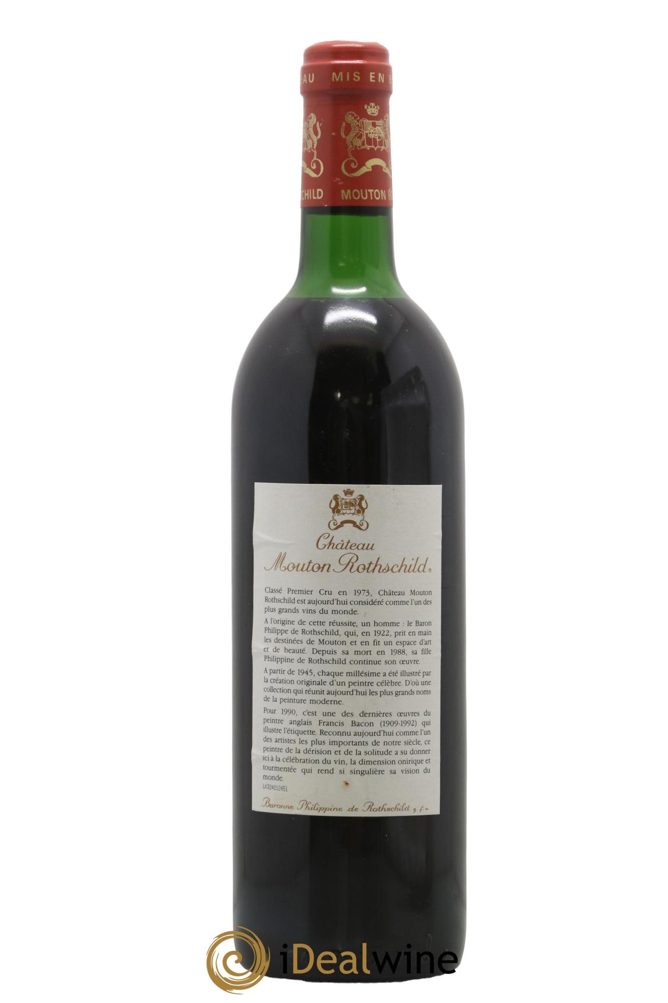 Château Mouton Rothschild 1er Grand Cru Classé 1990 - Lot of 1 bottle - 1